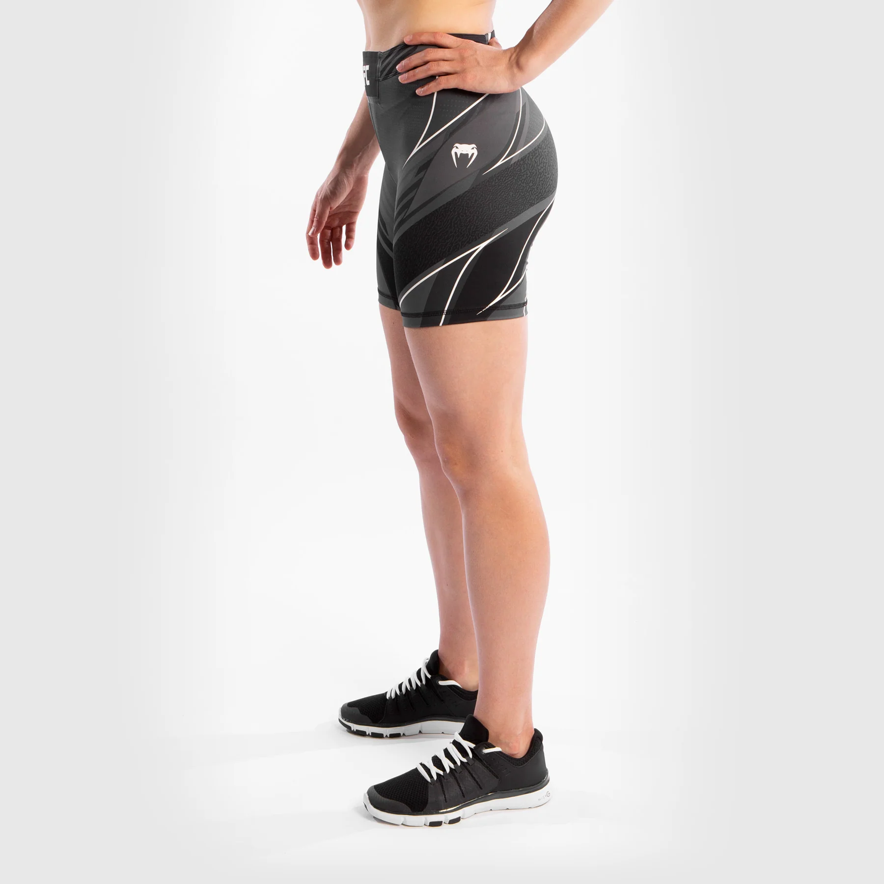 Pantalón De Vale Tudo Para Mujer UFC Venum Authentic Fight Night – Modelo Largo - Negro - Image 3