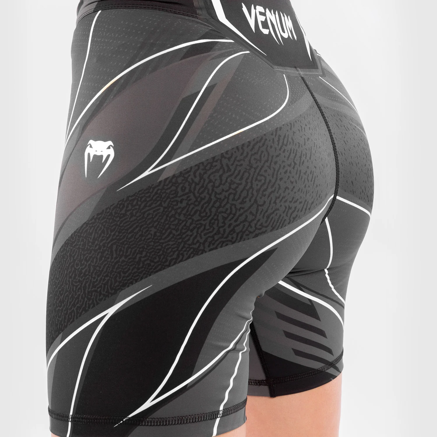 Pantalón De Vale Tudo Para Mujer UFC Venum Authentic Fight Night – Modelo Largo - Negro - Image 7