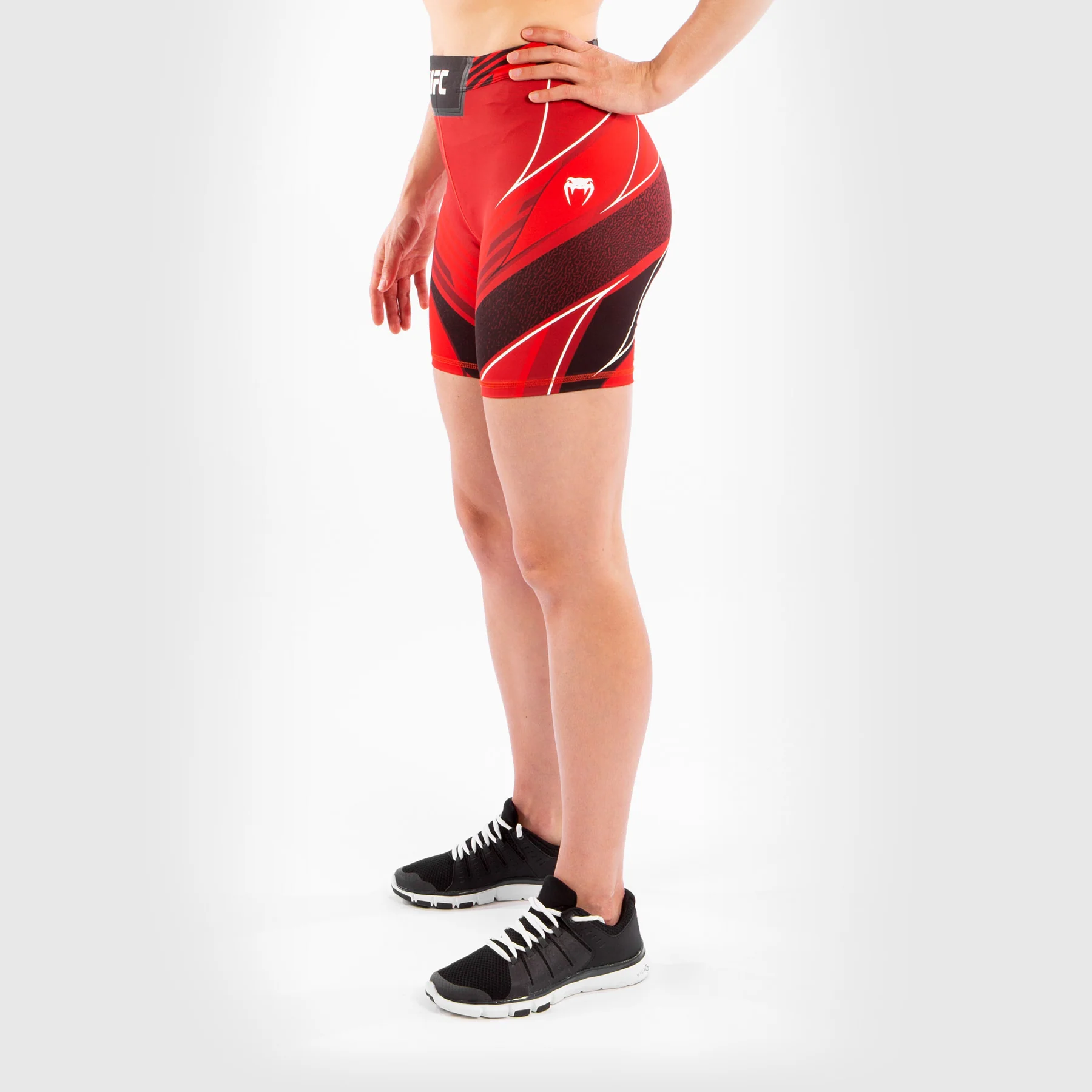 Pantalón De Vale Tudo Para Mujer UFC Venum Authentic Fight Night – Modelo Largo - Rojo - Image 3