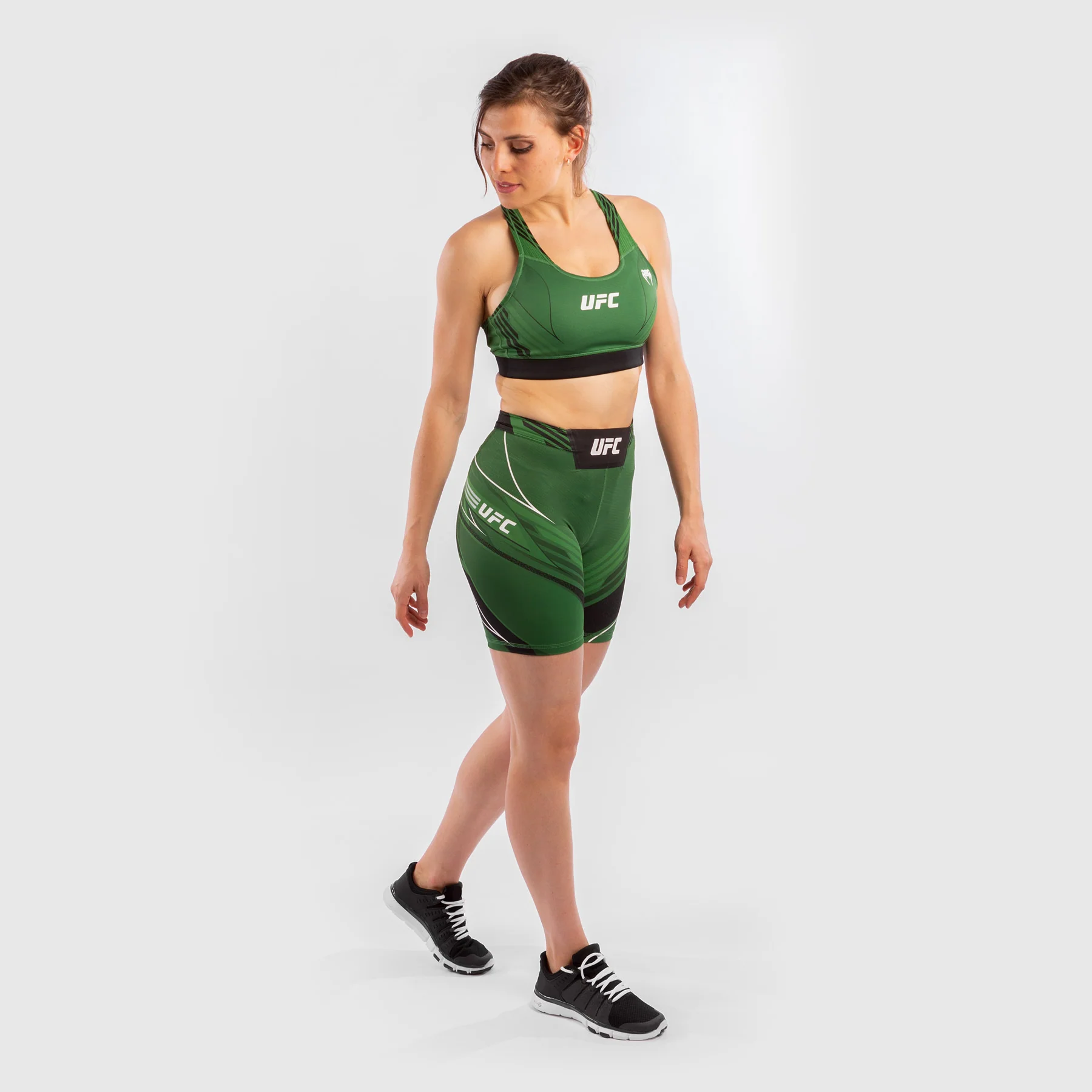 Pantalón De Vale Tudo Para Mujer UFC Venum Authentic Fight Night – Modelo Largo - Verde - Image 5