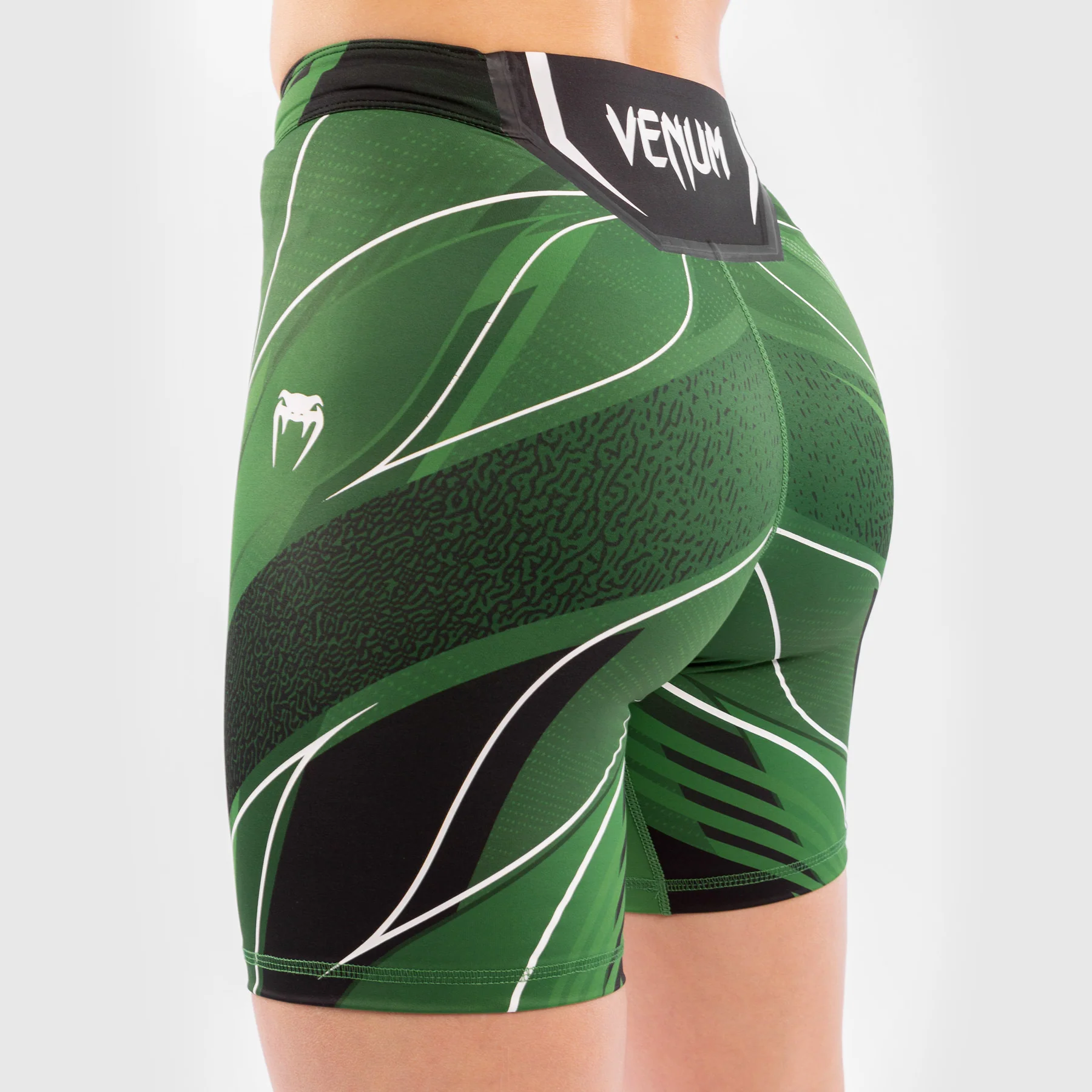 Pantalón De Vale Tudo Para Mujer UFC Venum Authentic Fight Night – Modelo Largo - Verde - Image 7
