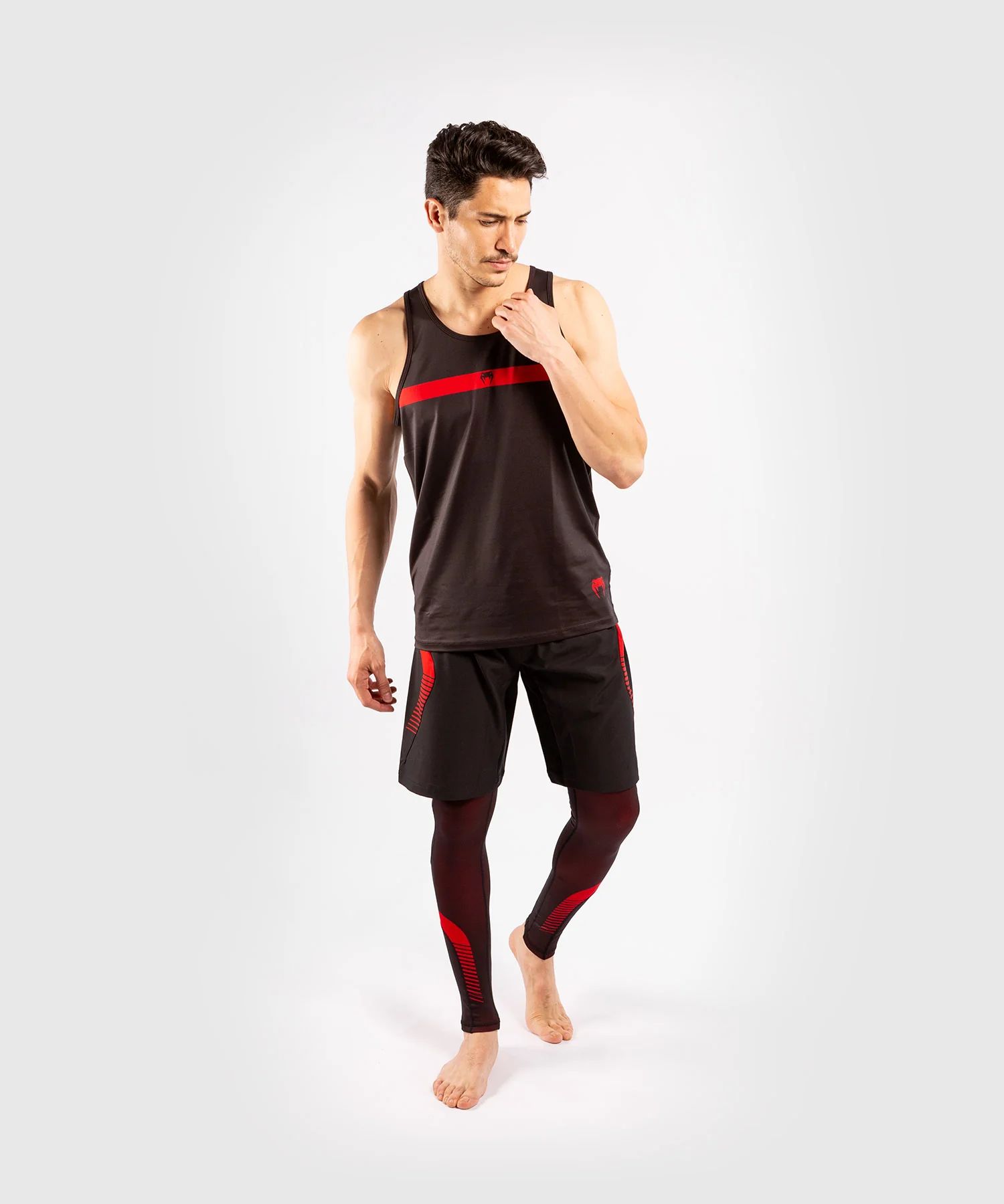 Pantalones cortos de combate Venum No Gi 3.0 - Negro/Rojo - Image 9