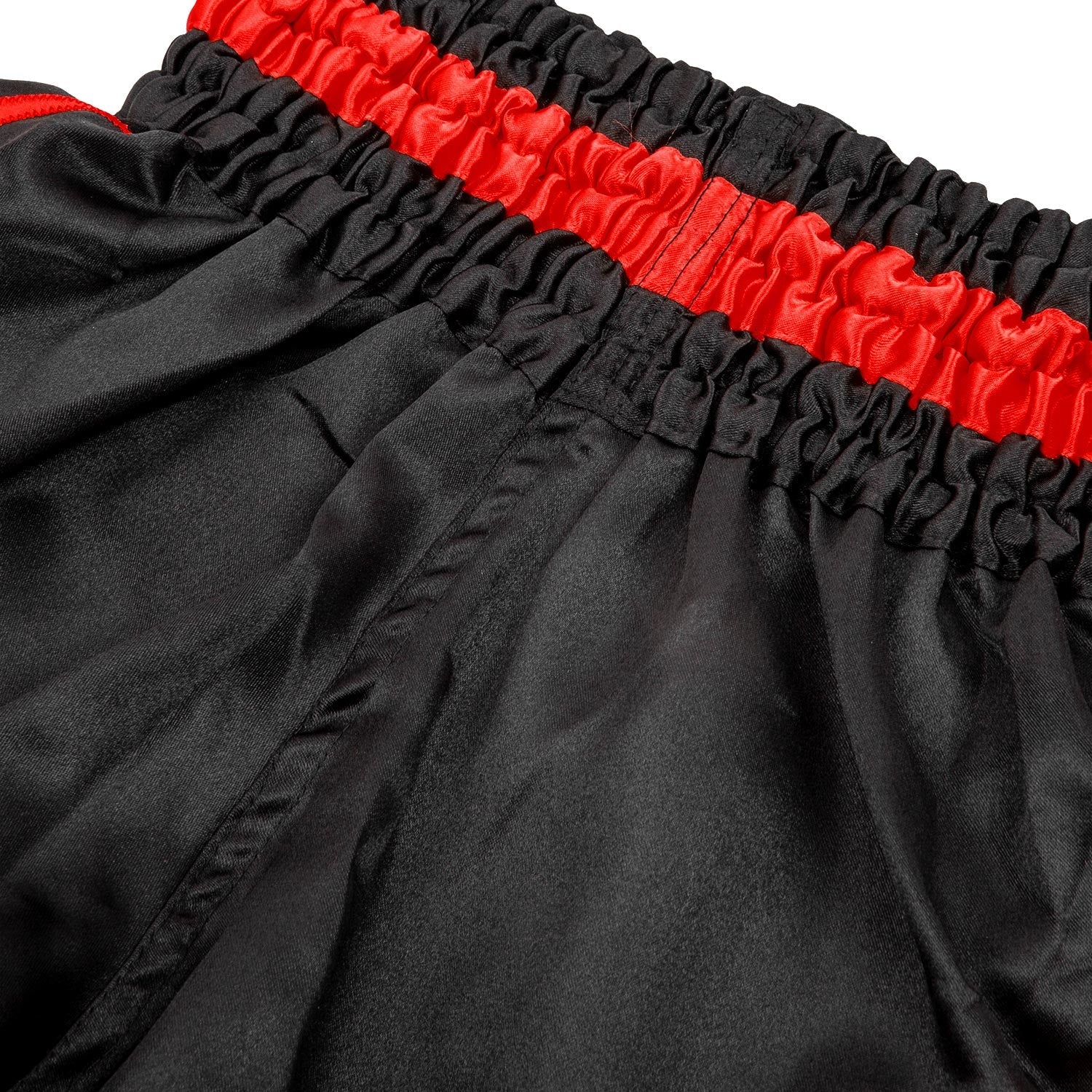 Pantalones Cortos de Muay Thai para Niños – Negro/Rojo - Image 4