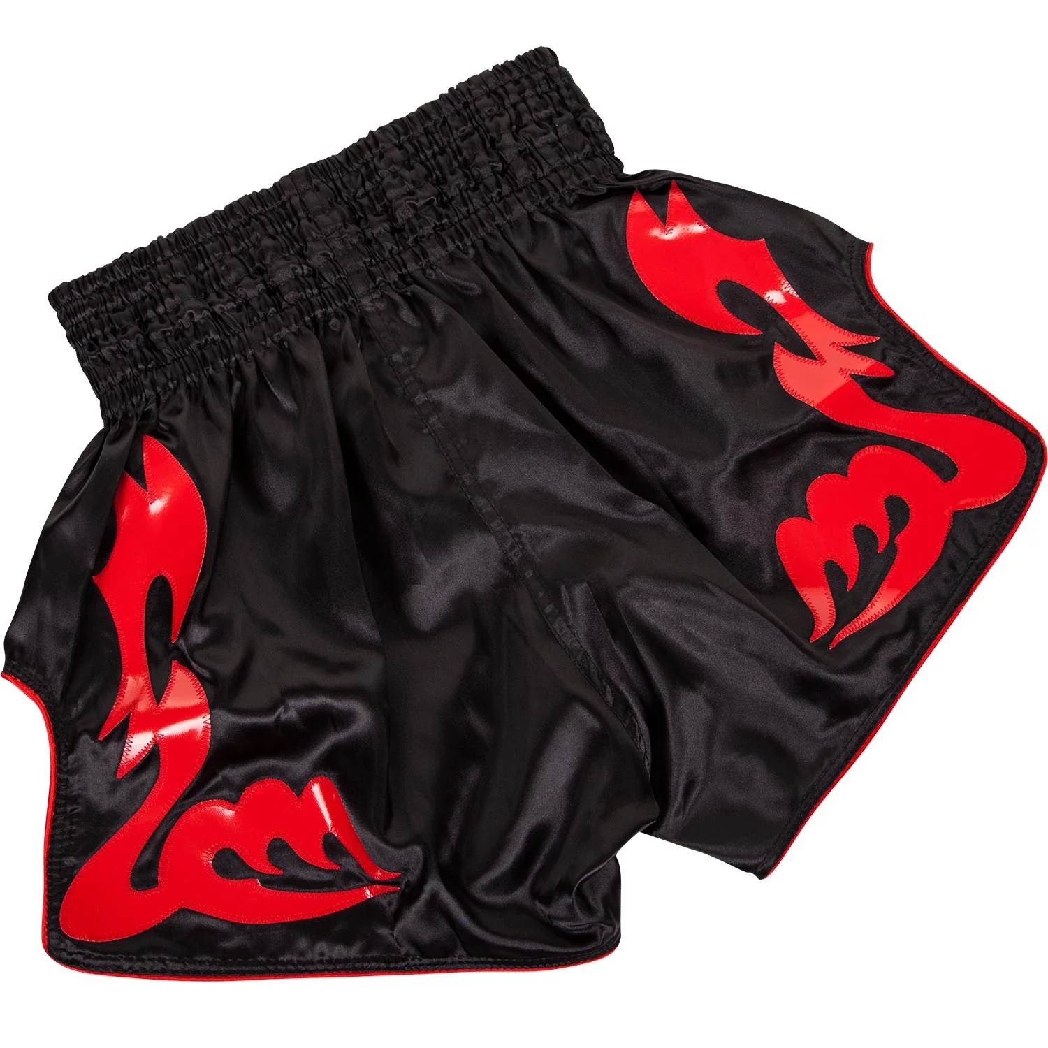 Pantalones Cortos de Muay Thai Venum Bangkok Inferno - Negro/Rojo - Image 2