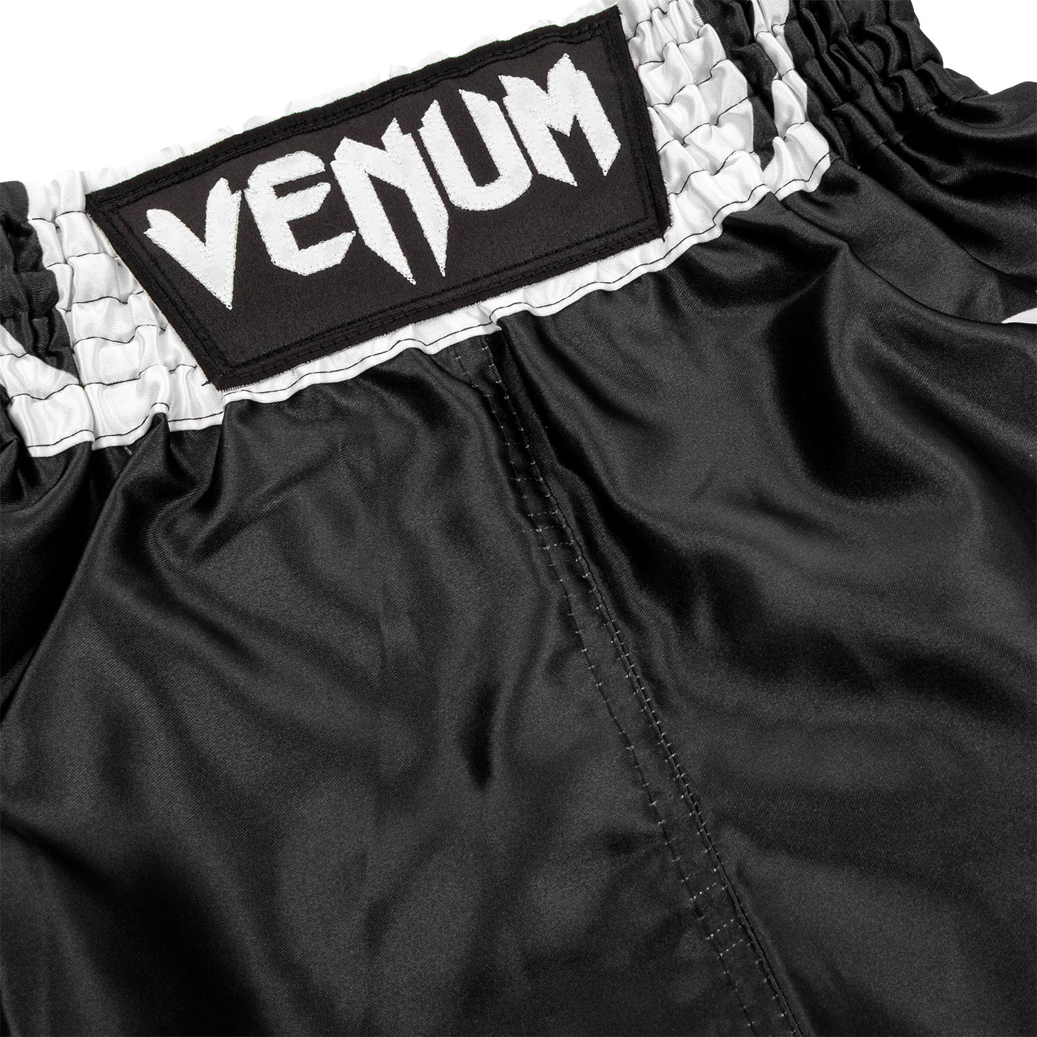Pantalones de boxeo para Niños Venum Elite – Negro/Blanco - Image 3