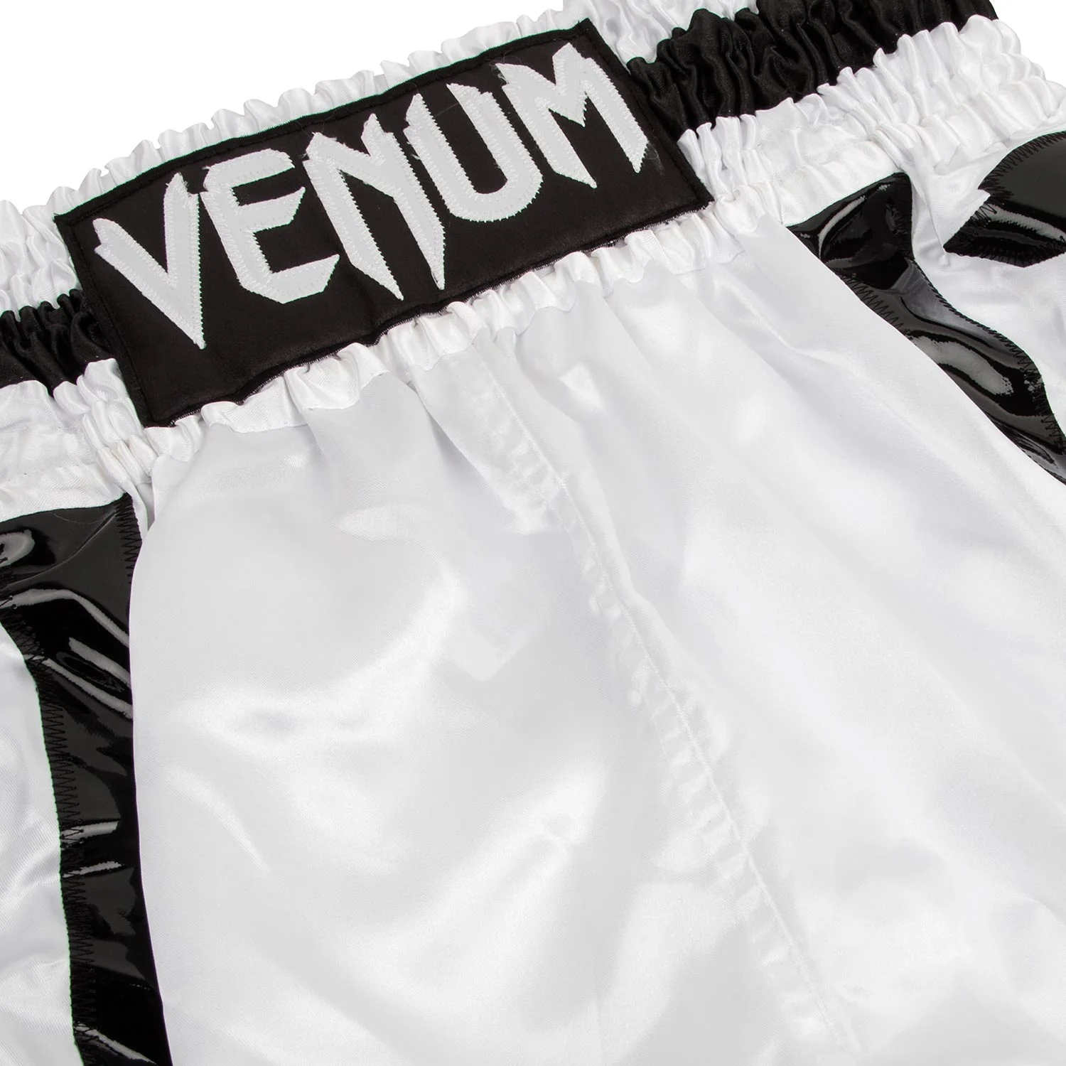 Pantalones de Boxeo Venum Elite - Blanco/Negro - Image 5