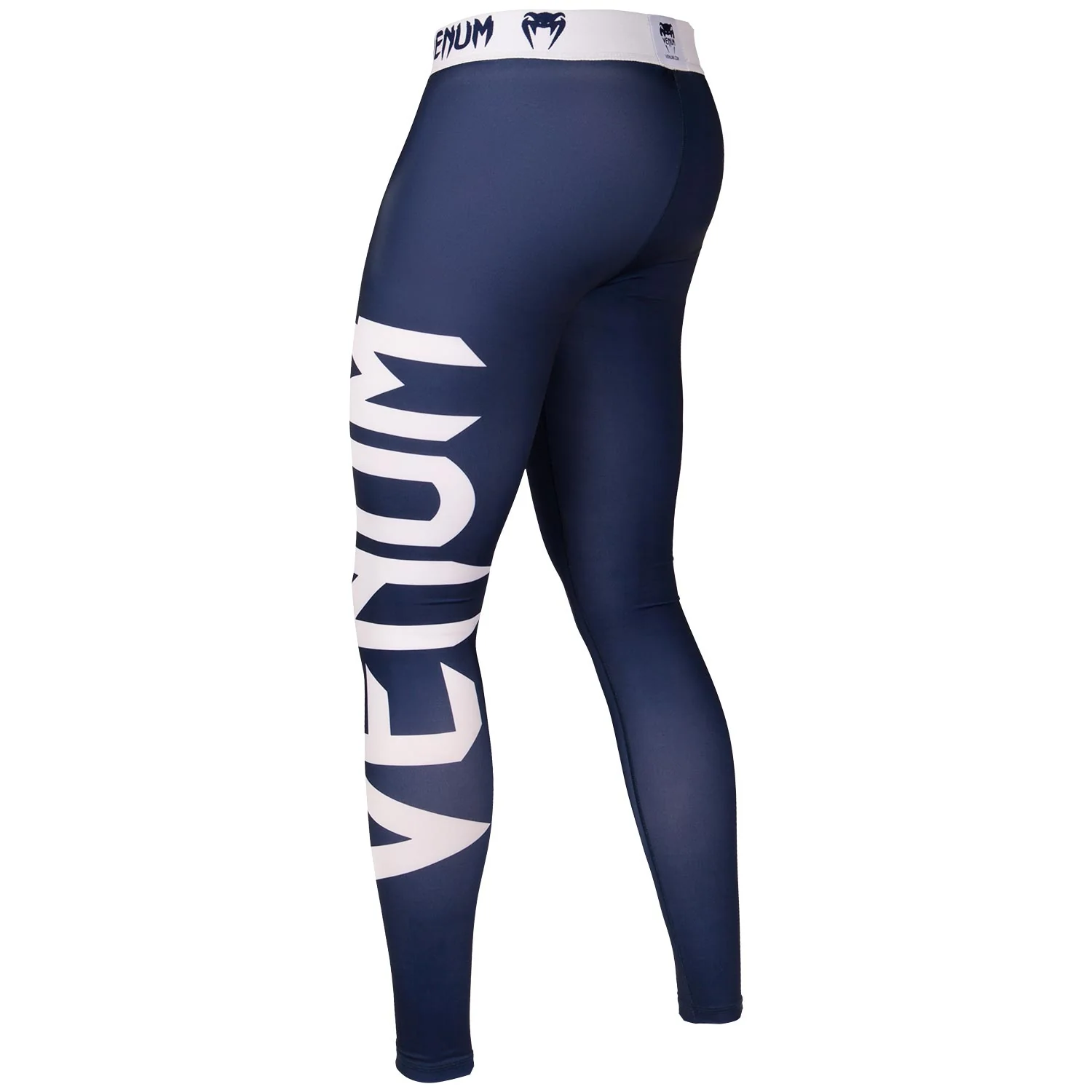 Pantalones de compresión Venum Giant - Azul Marino/Blanco - Image 3