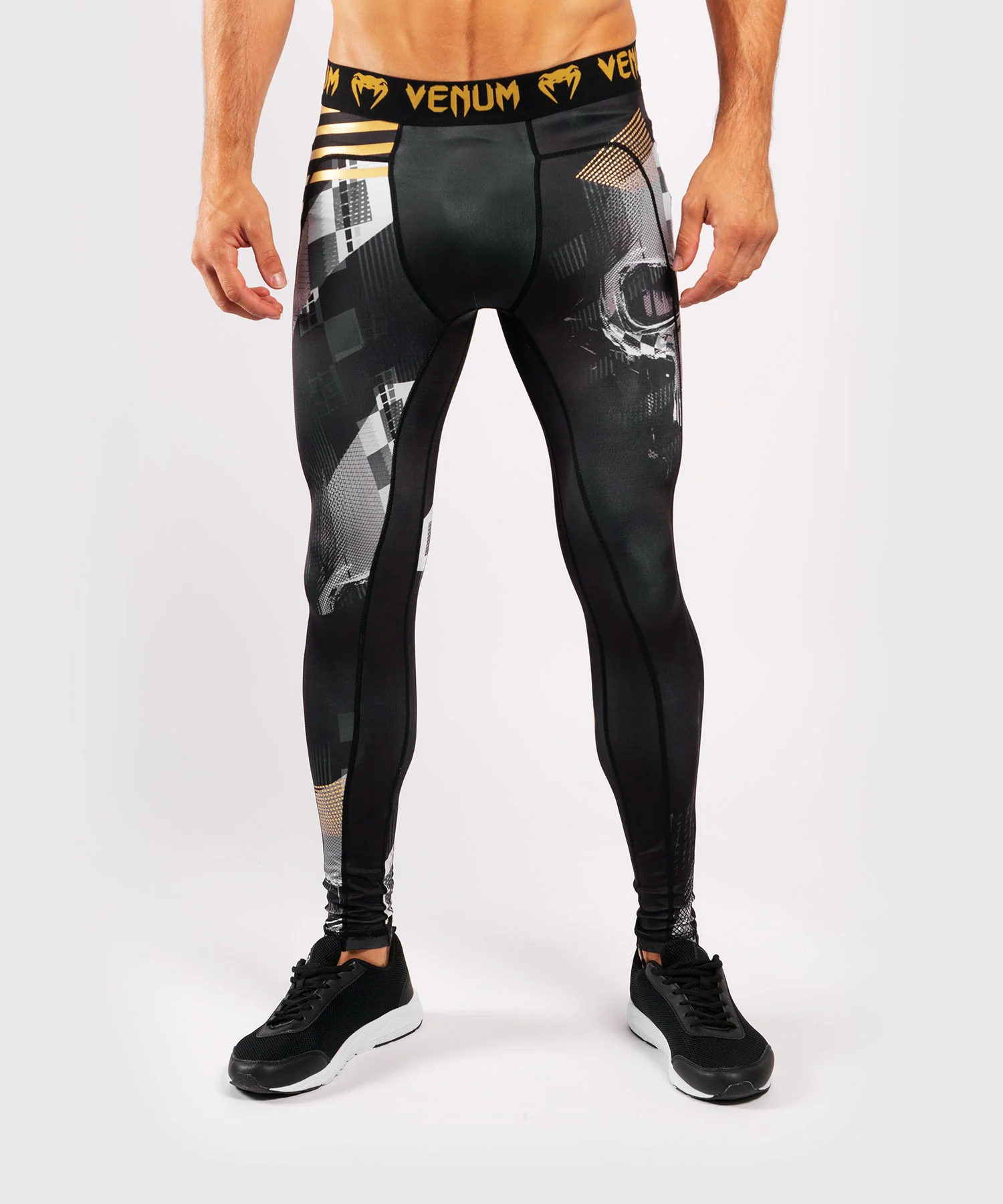 Pantalones de compresión Venum Skull - Negro