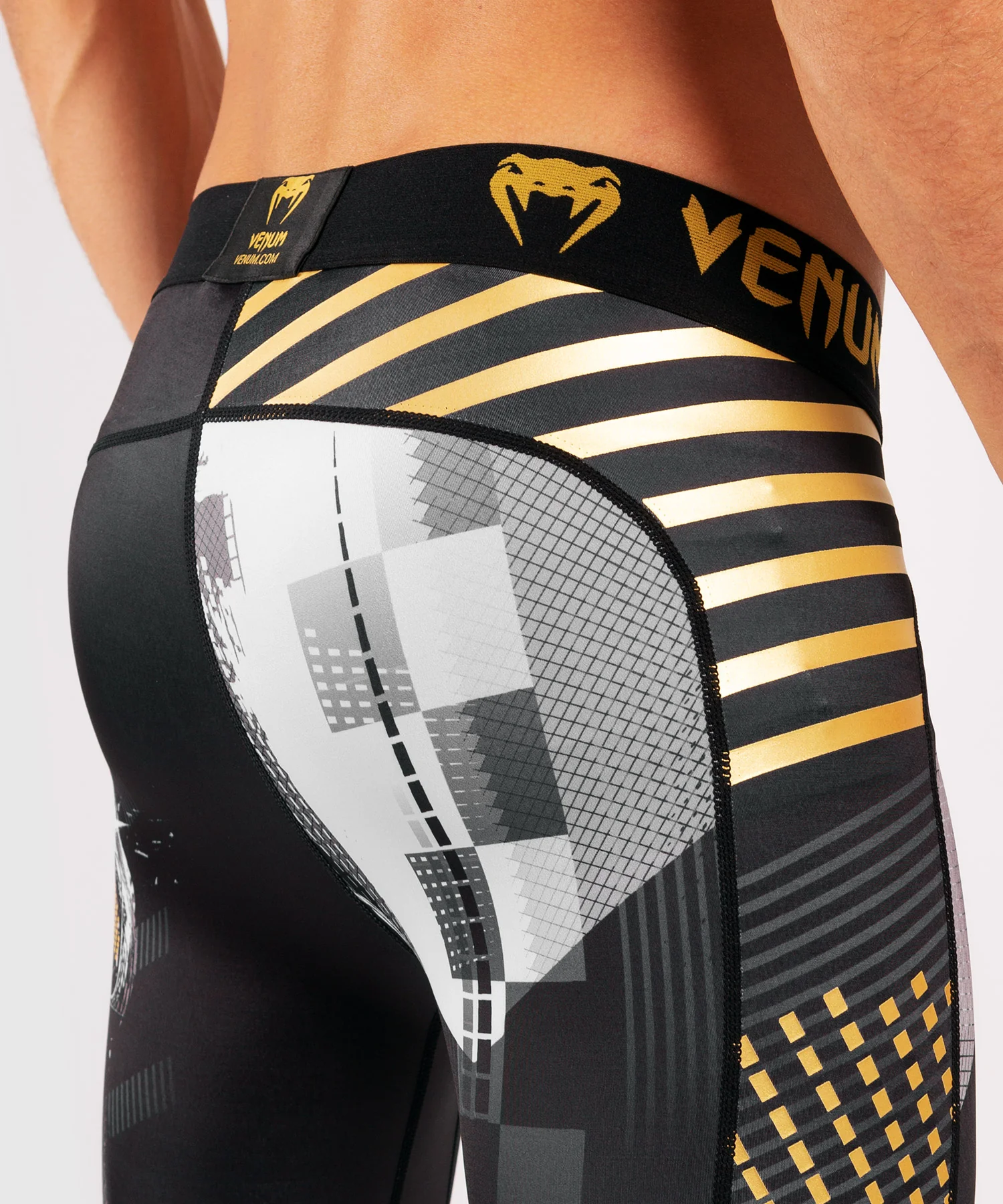 Pantalones de compresión Venum Skull - Negro - Image 7