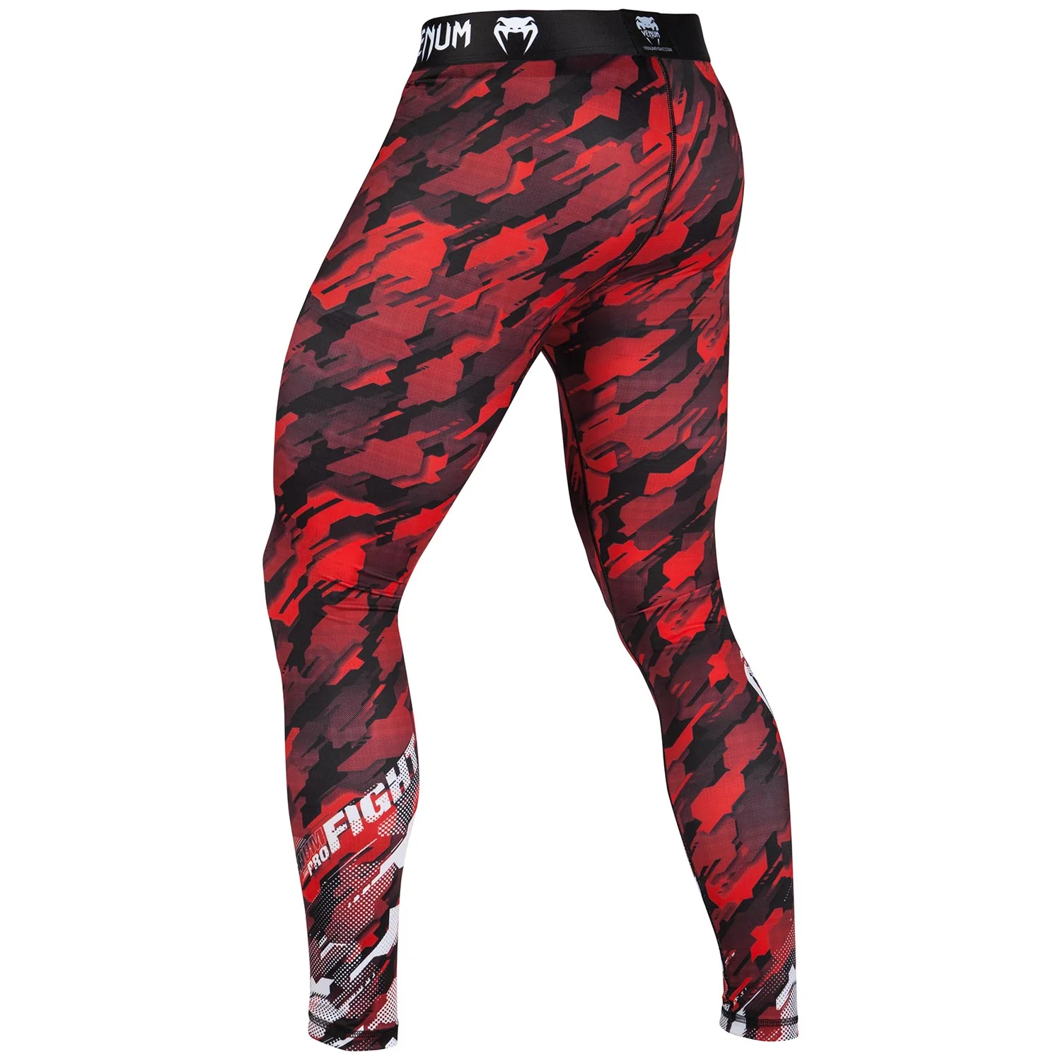 Pantalones de Compresión Venum Tecmo - Rojo/Blanco - Image 4