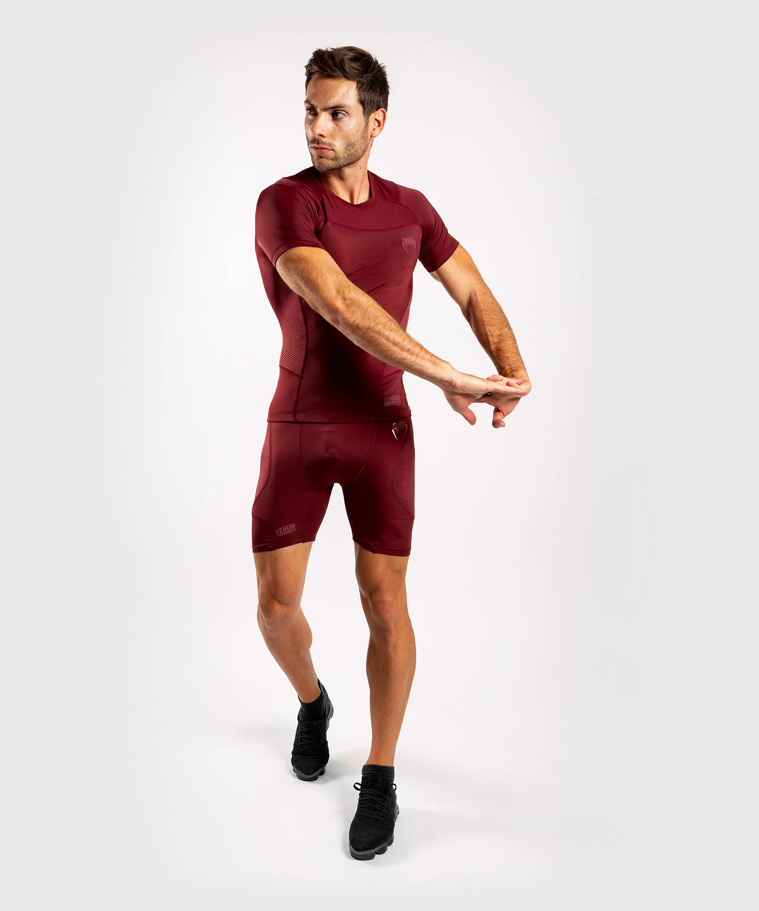 Pantalones de cortos de compresión Venum G-Fit - Burdeos - Image 5