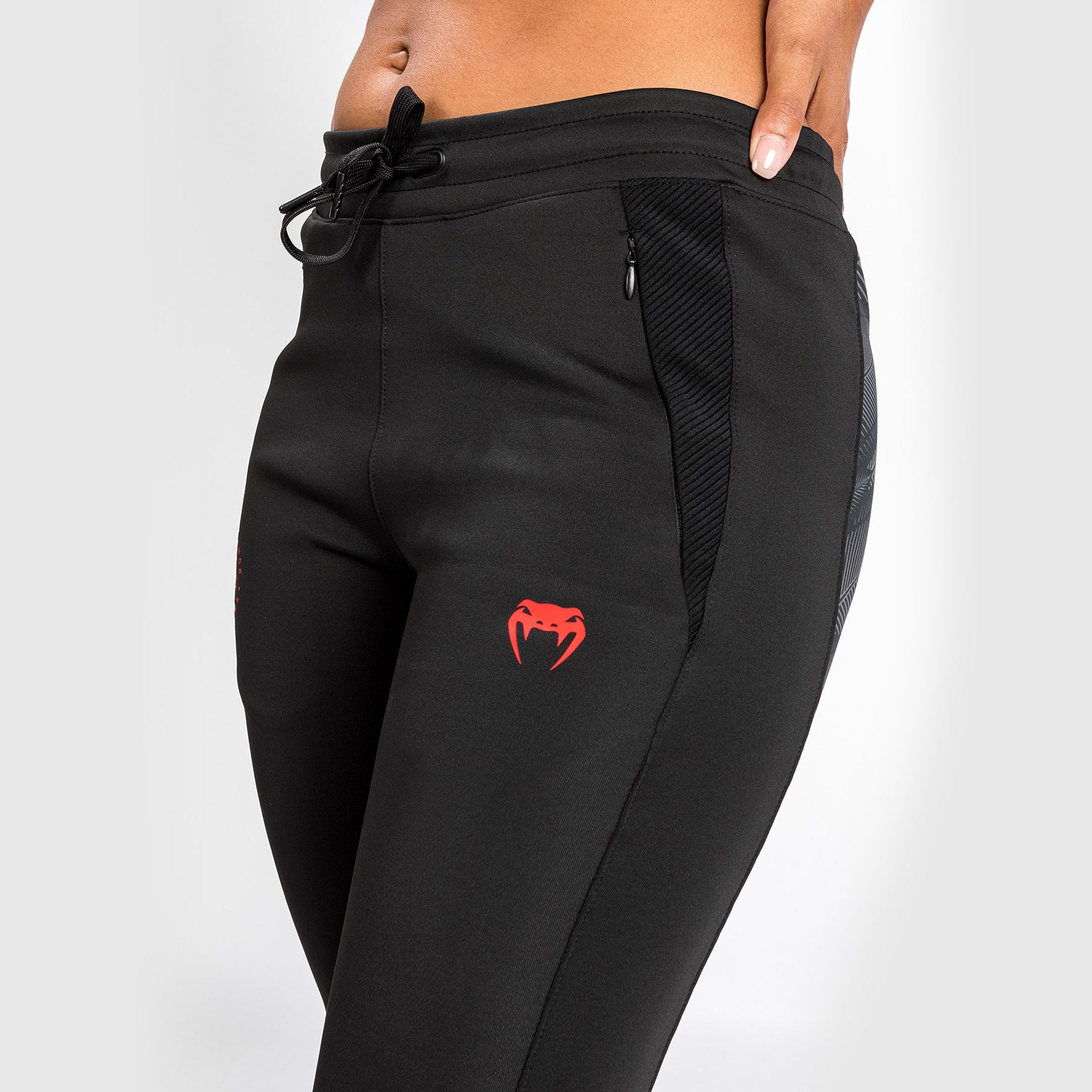 Pantalones de Jogging Venum Phantom - Para Mujer - Negro/Rojo - Image 7