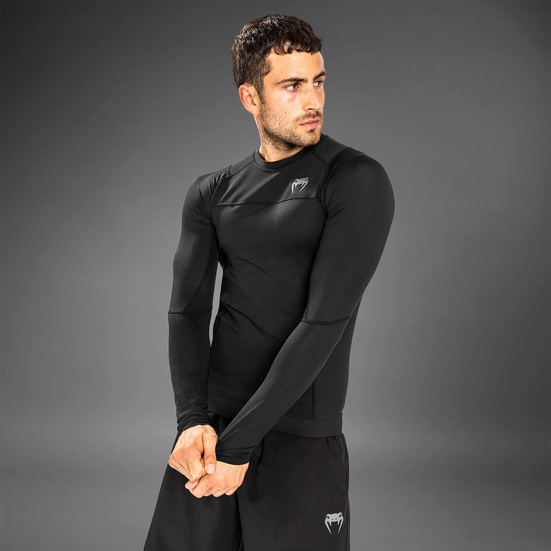 Rashguard de manga larga Venum G-Fit Air - Negro - Image 3