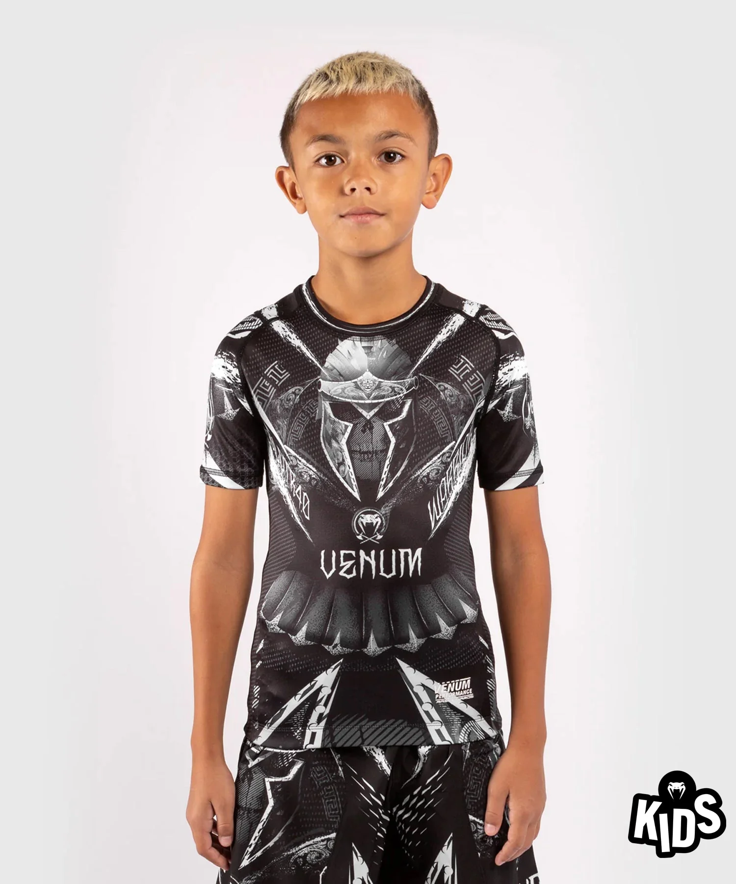 Rashguard manga corta para niños Venum GLDTR 4.0