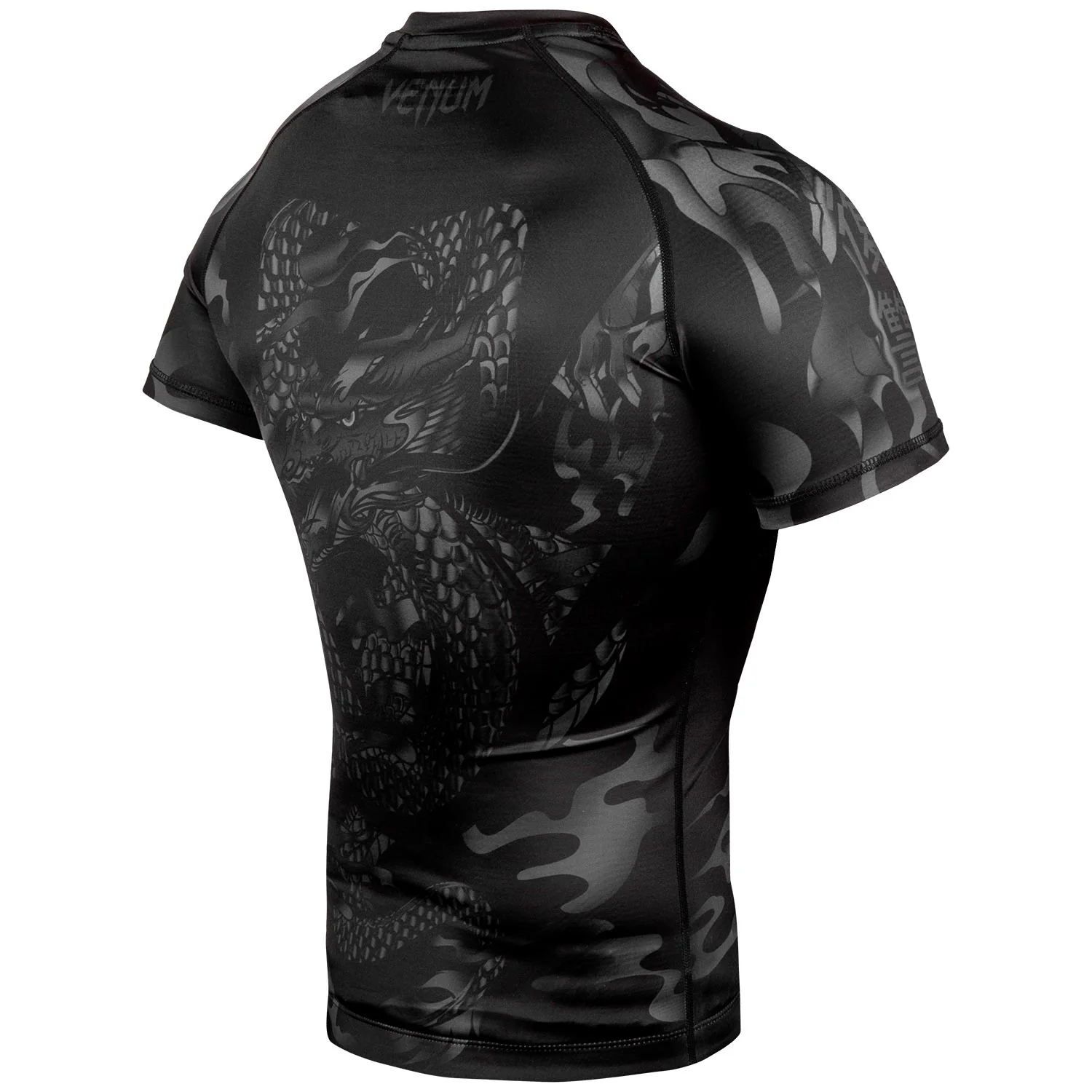 Rashguard Venum Dragon's Flight - Manga Corta - Negro/Negro - Image 3