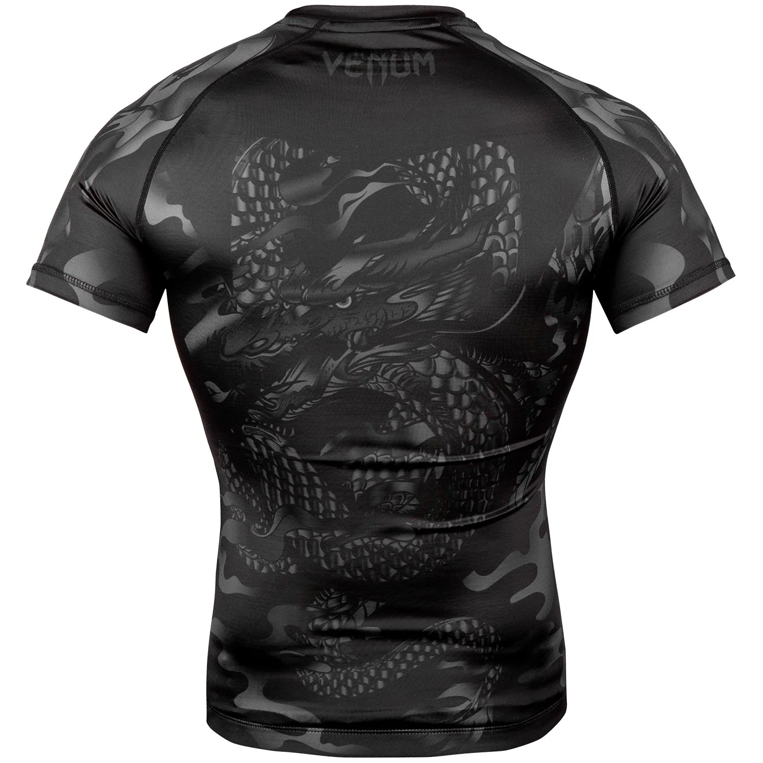Rashguard Venum Dragon's Flight - Manga Corta - Negro/Negro - Image 4