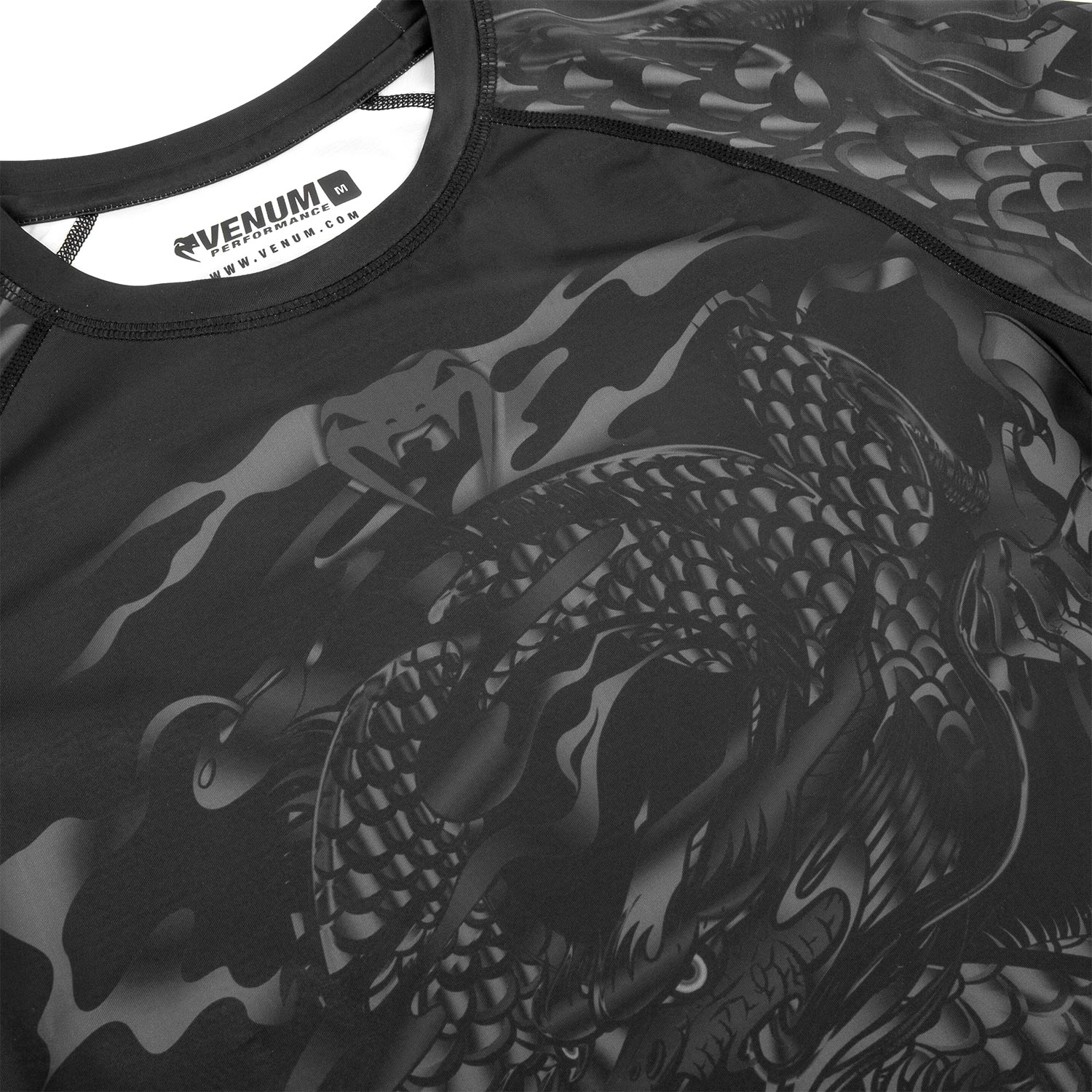 Rashguard Venum Dragon's Flight - Manga Corta - Negro/Negro - Image 5