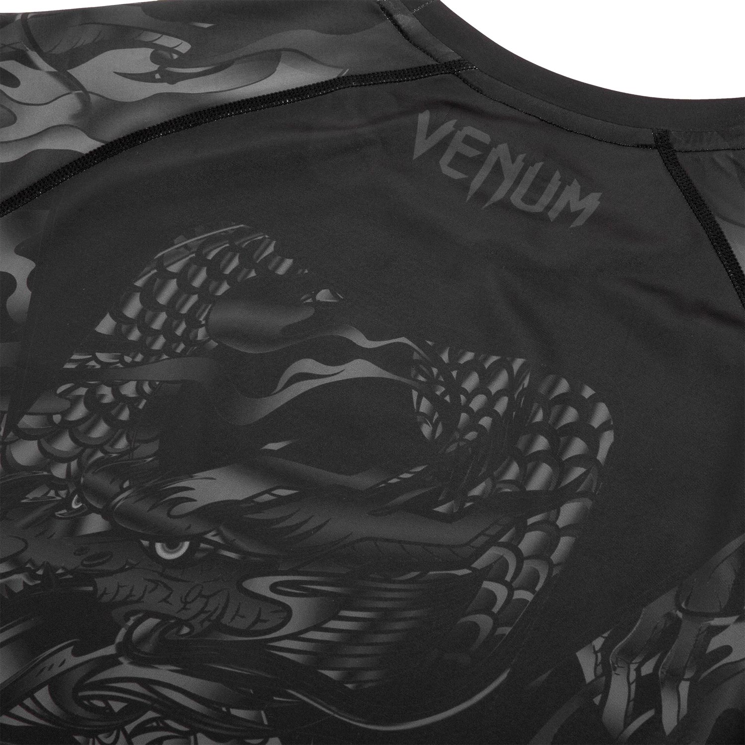 Rashguard Venum Dragon's Flight - Manga Corta - Negro/Negro - Image 7