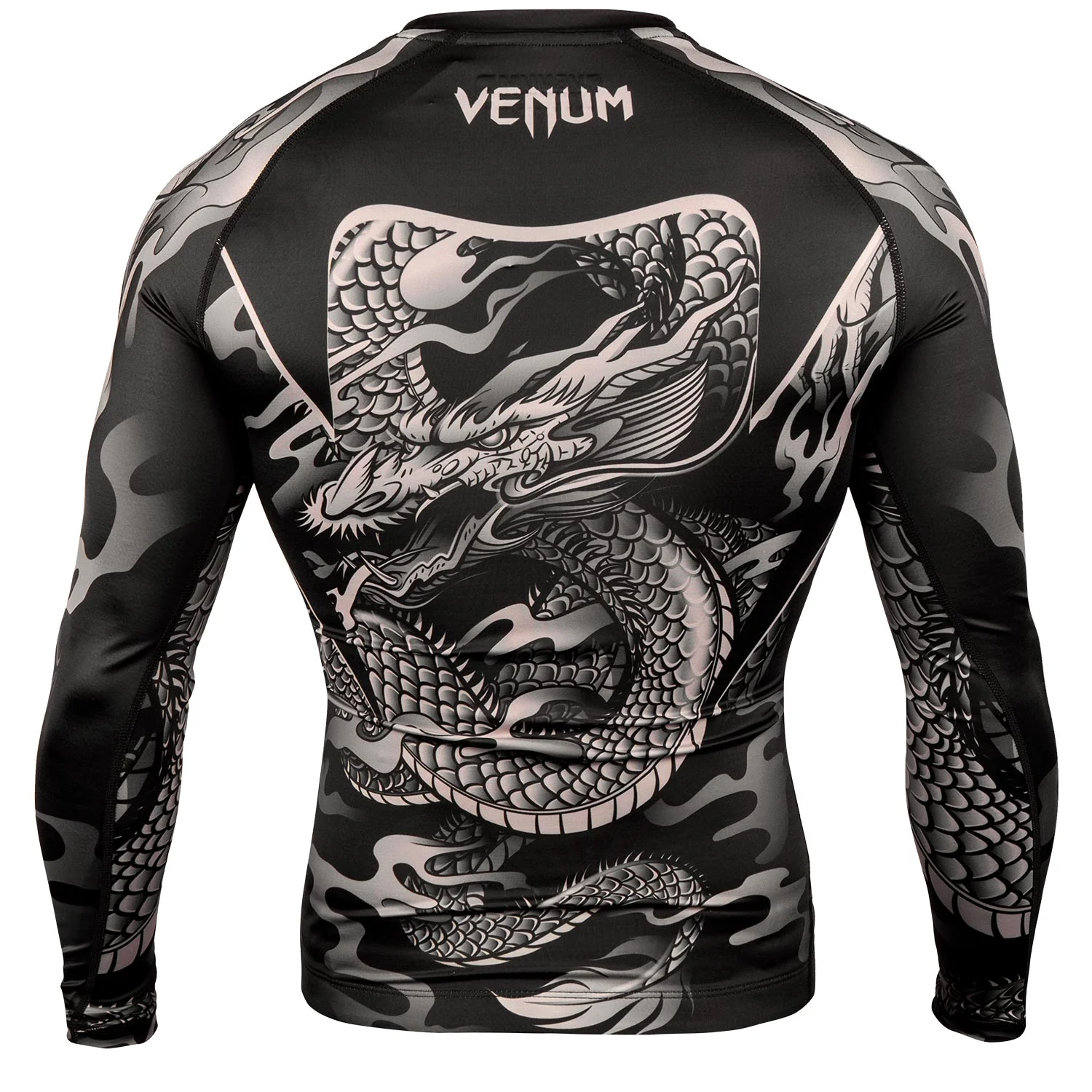 Rashguard Venum Dragon's Flight - Manga Larga - Negro/Arena - Image 4