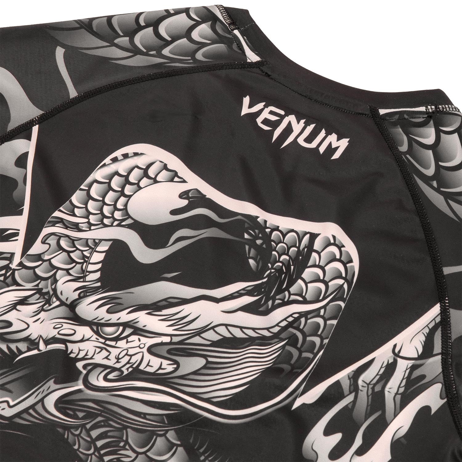 Rashguard Venum Dragon's Flight - Manga Larga - Negro/Arena - Image 7