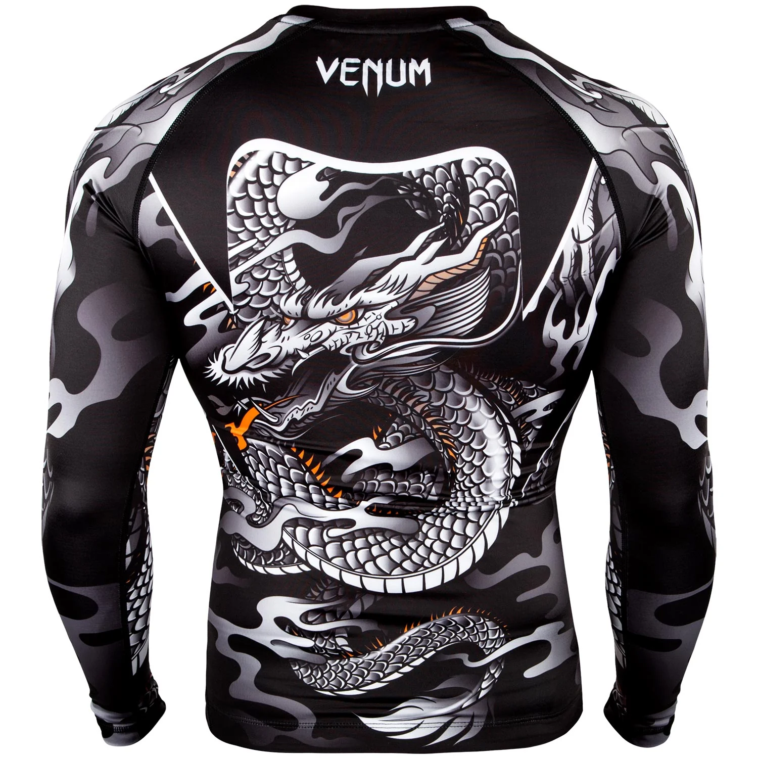 Rashguard Venum Dragon's Flight - Mangas Largas - Negro/Blanco - Image 4
