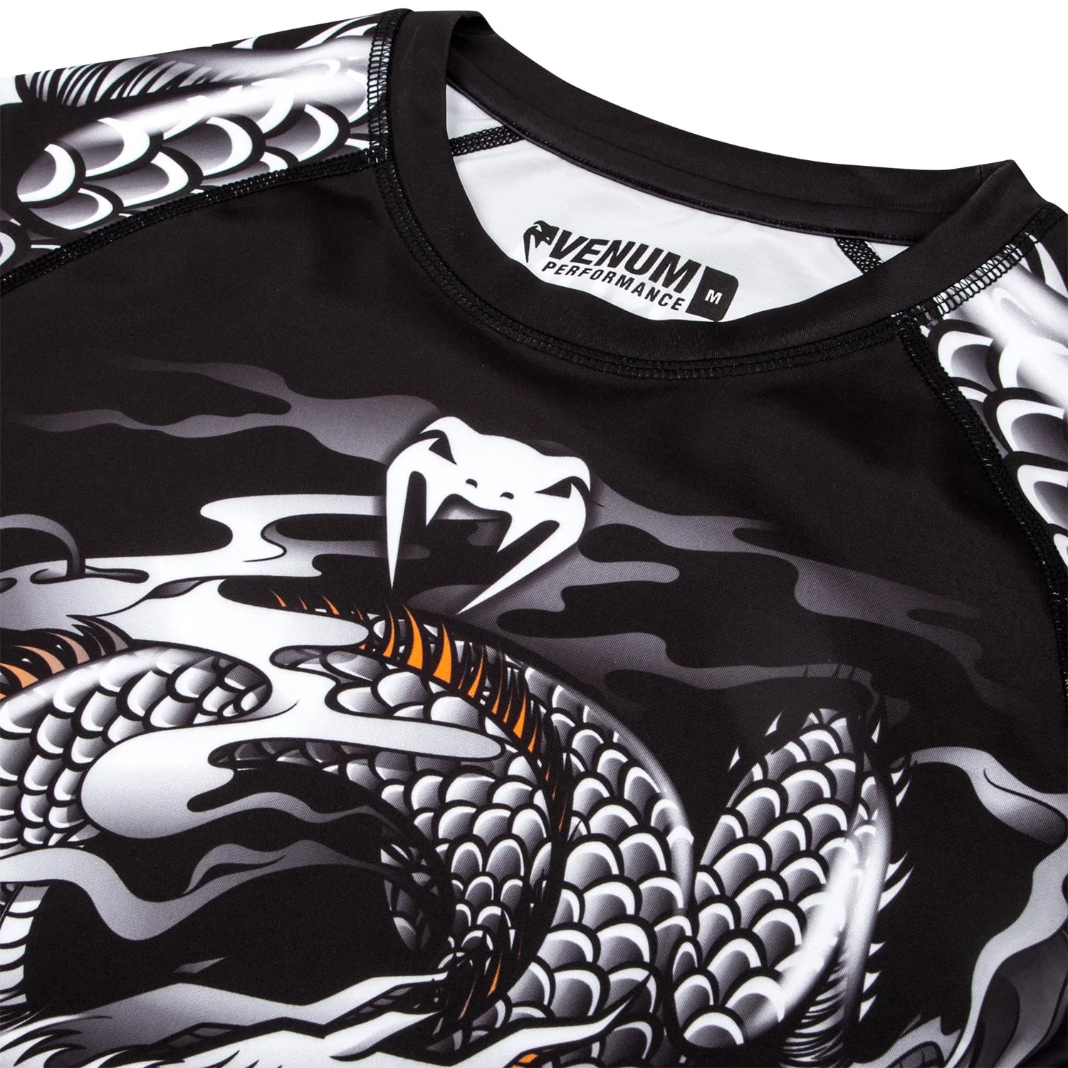 Rashguard Venum Dragon's Flight - Mangas Largas - Negro/Blanco - Image 5
