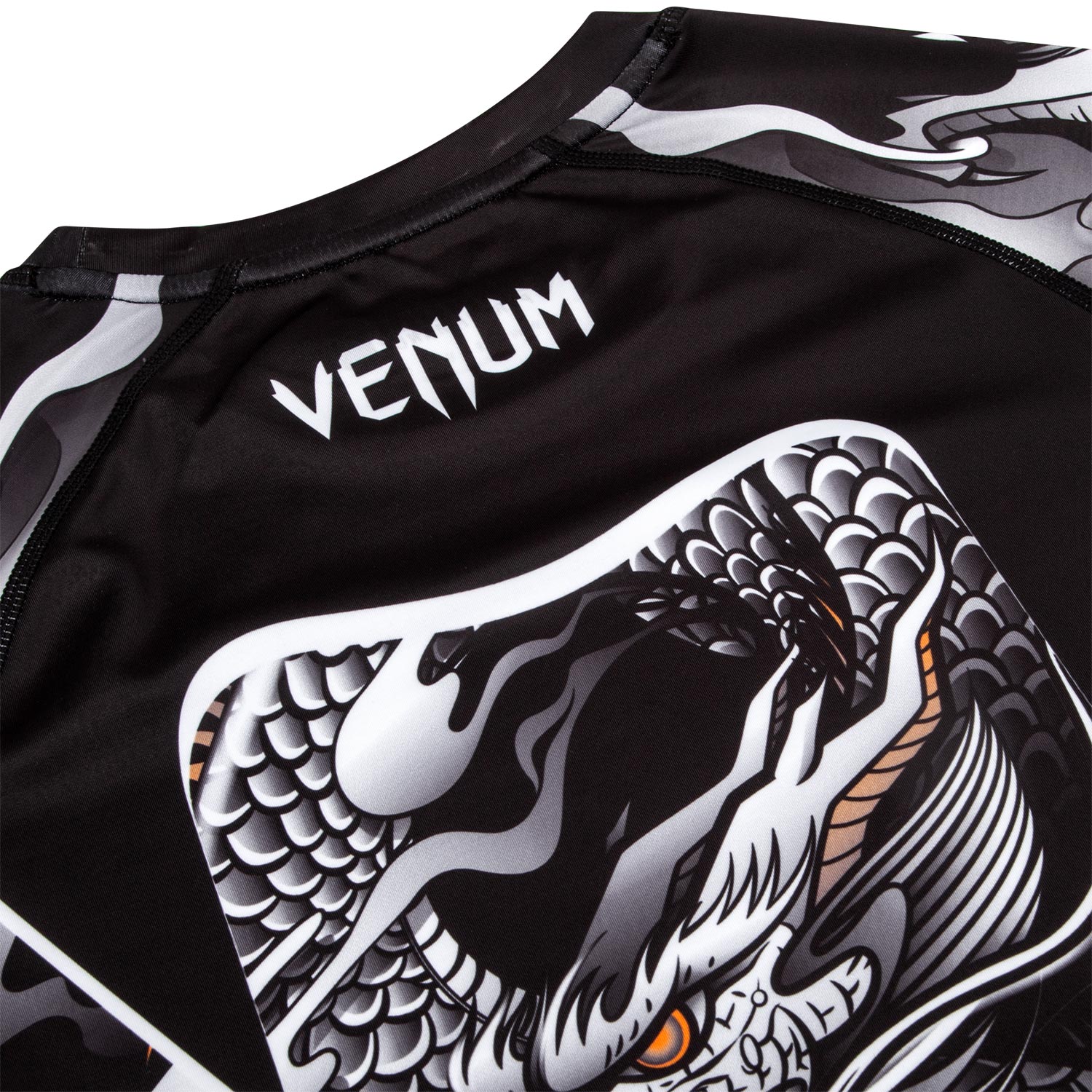 Rashguard Venum Dragon's Flight - Mangas Largas - Negro/Blanco - Image 7