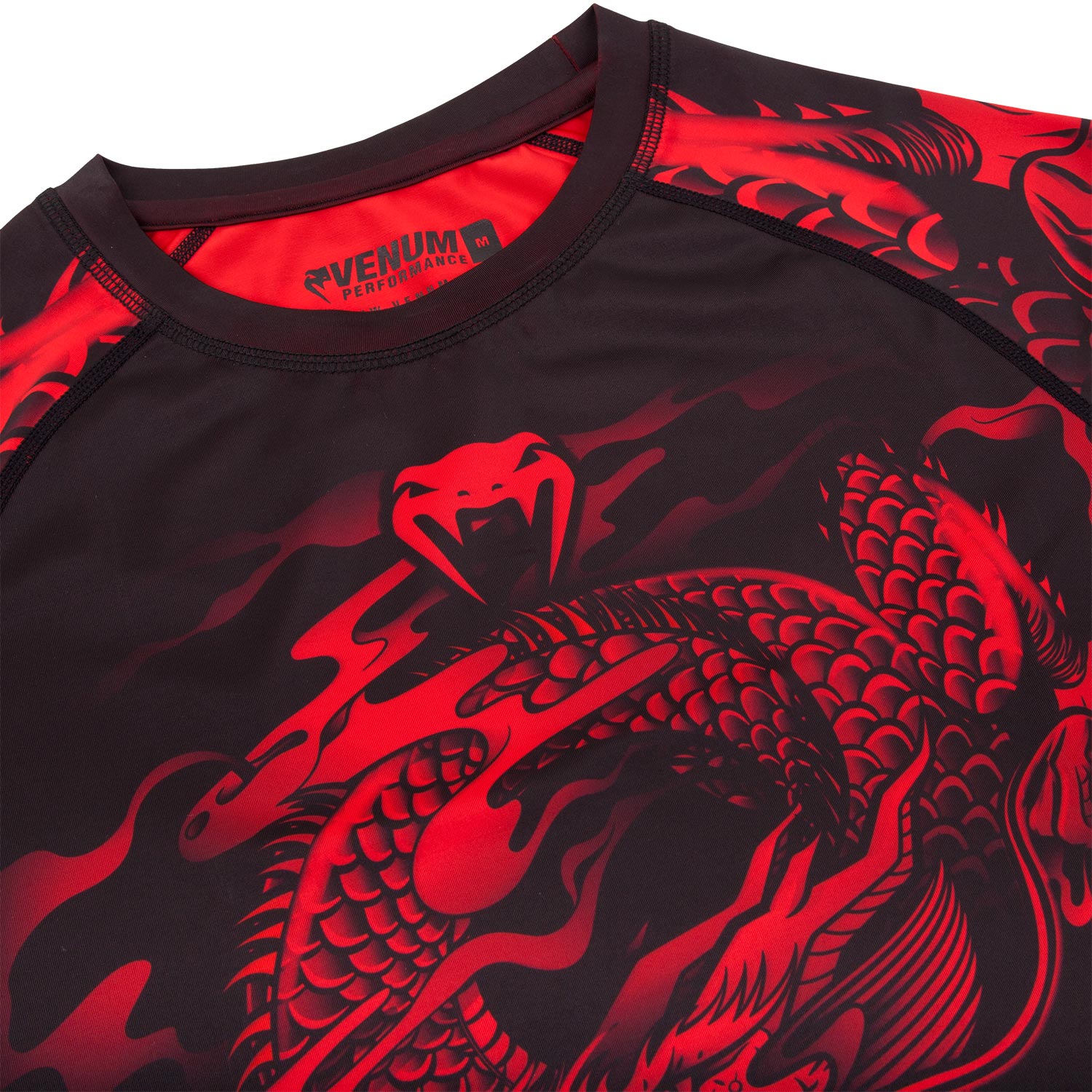 Rashguard Venum Dragon's Flight - Mangas Largas - Negro/Rojo - Image 5