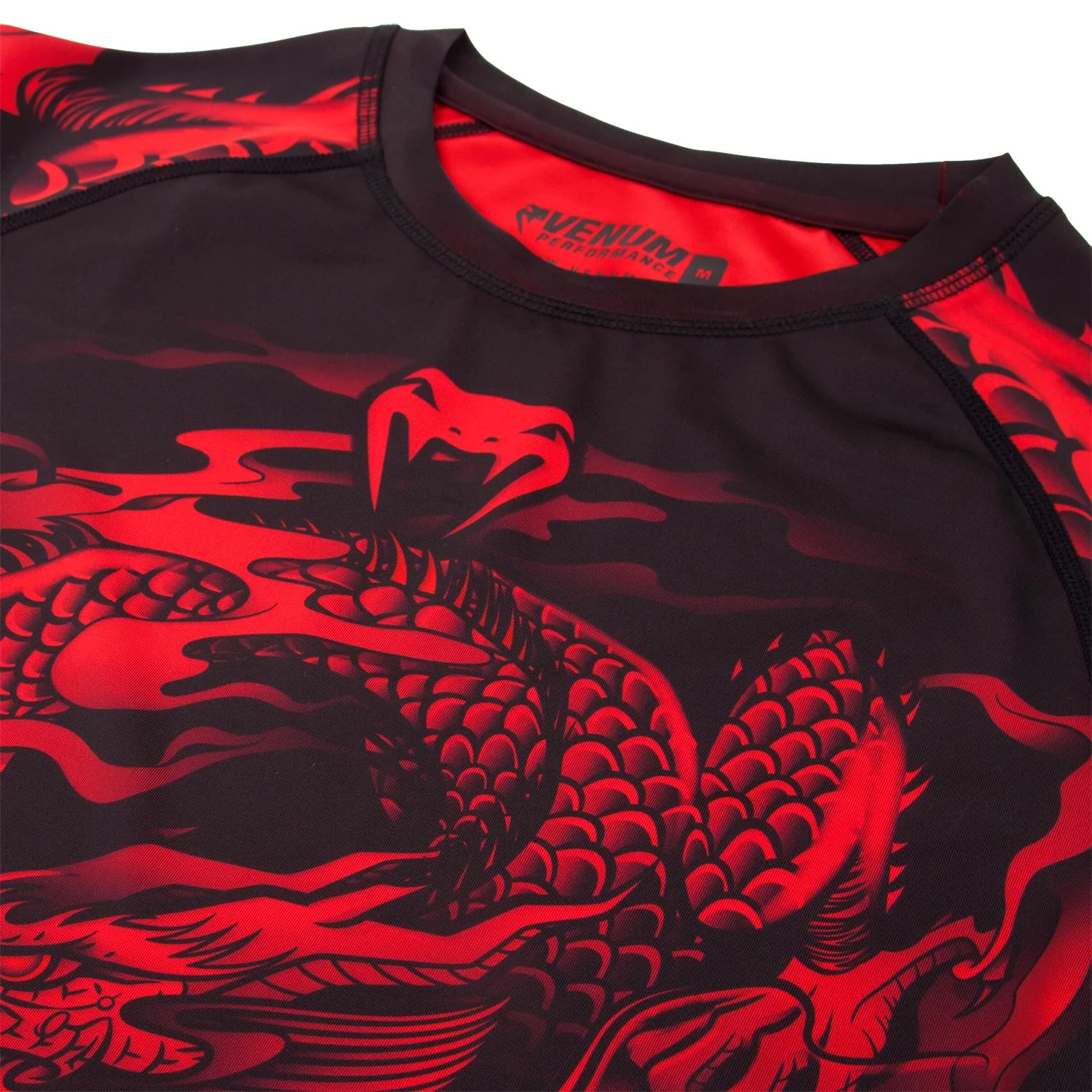 Rashguard Venum Dragon's Flight - Mangas Largas - Negro/Rojo - Image 6