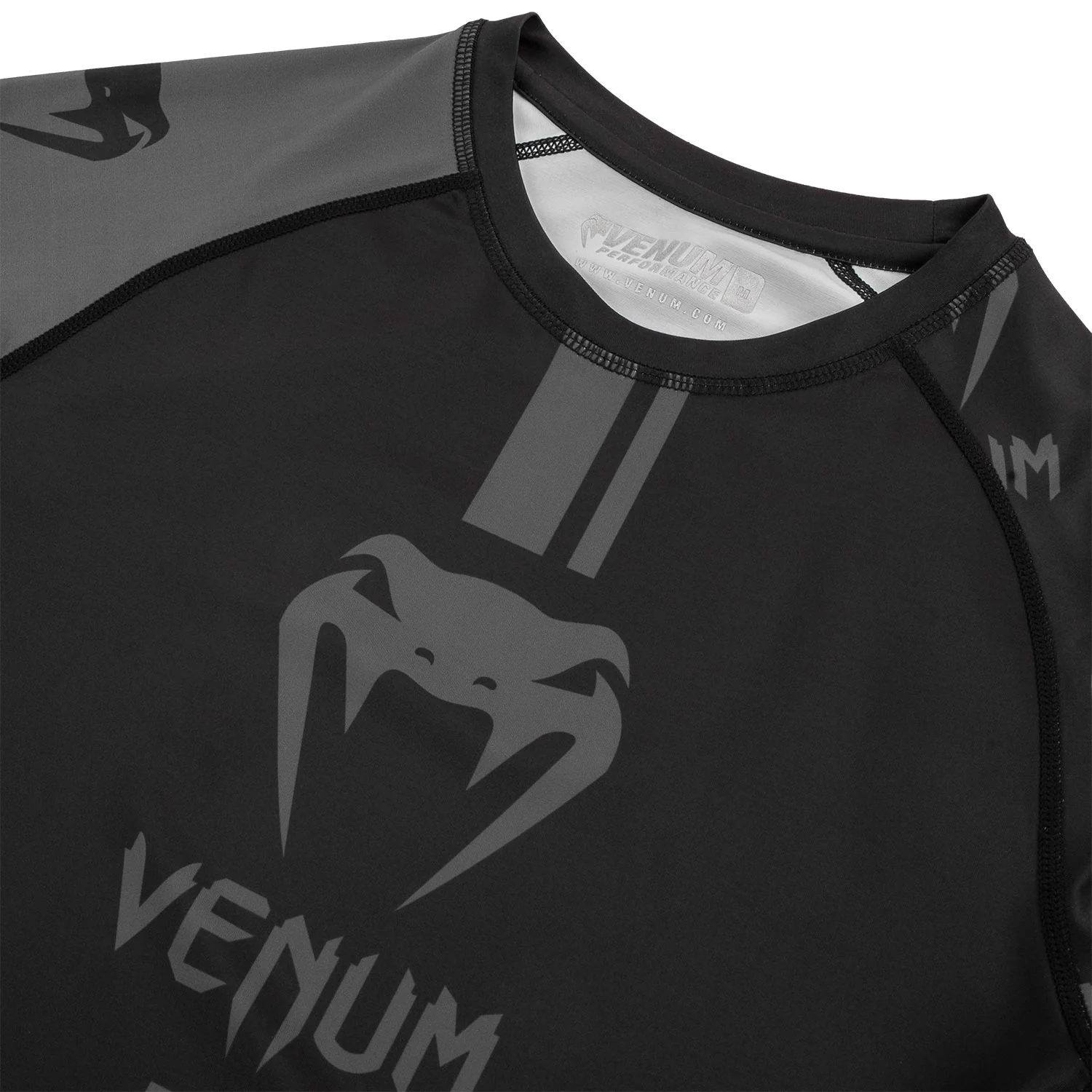 Rashguard Venum Logos - Mangas cortas - Negro/Negro - Image 5