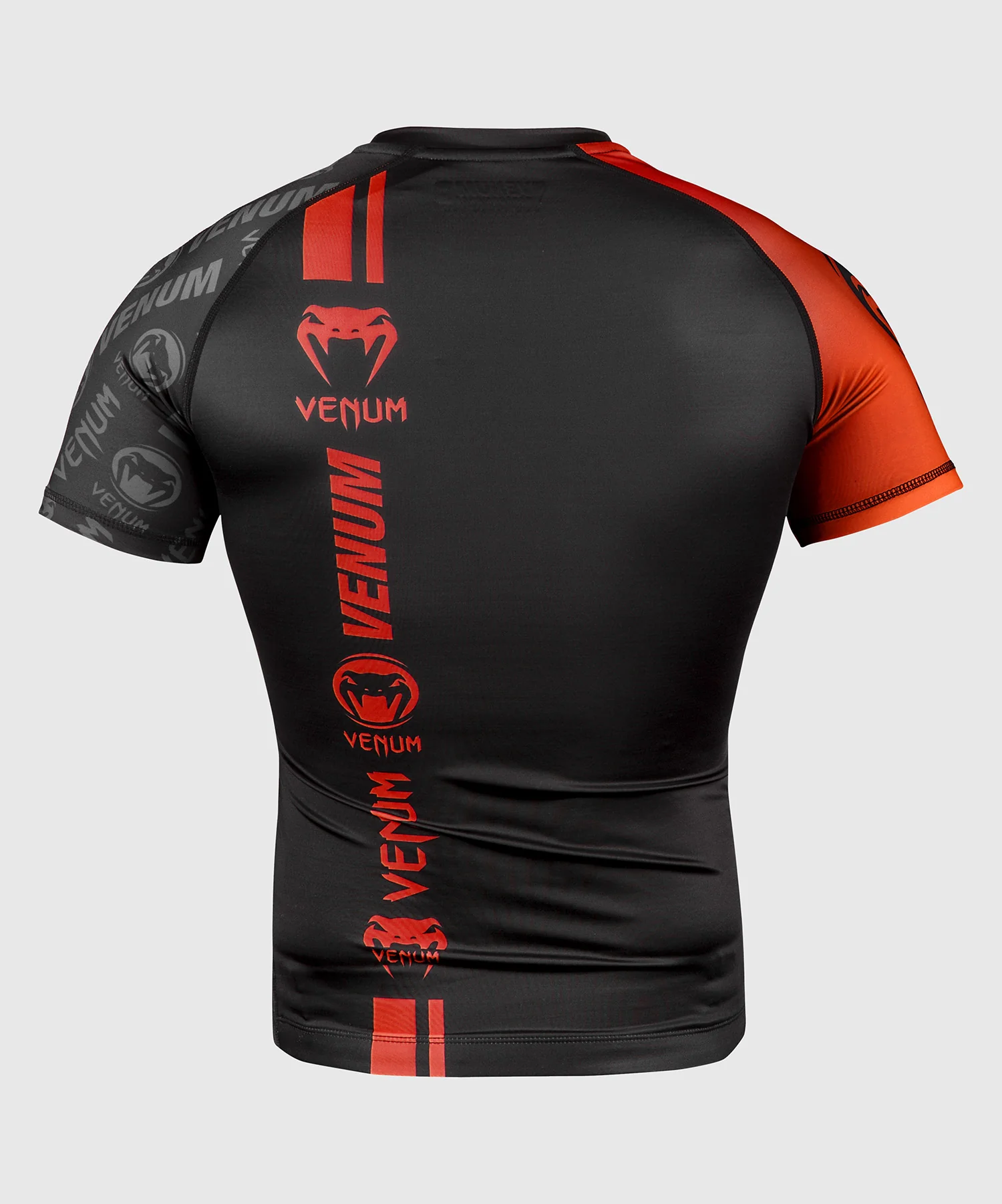 Rashguard Venum Logos - Mangas cortas - Negro/Rojo - Image 2