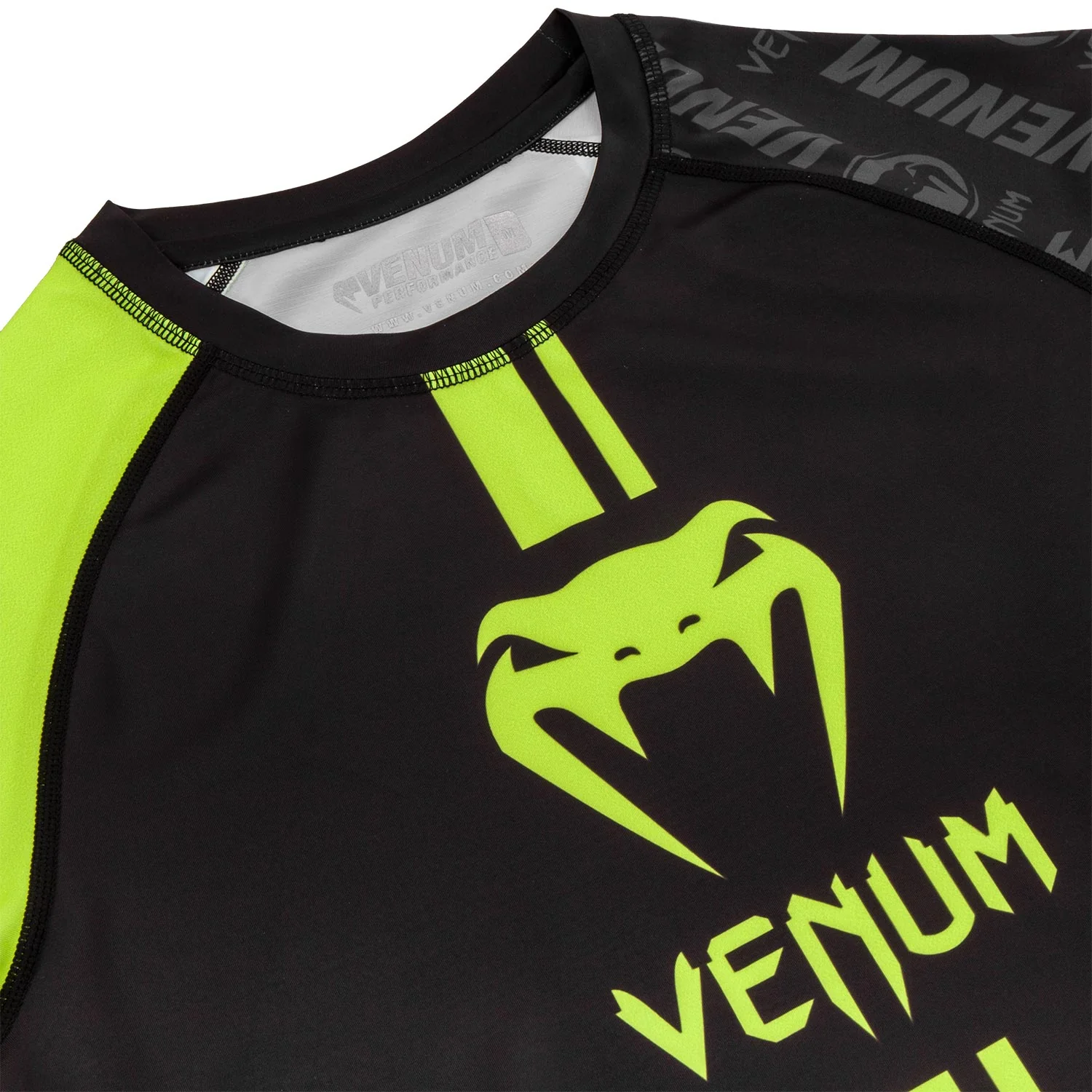 Rashguard Venum Logos - Mangas largas - Negro/Amarillo Fluo - Image 5