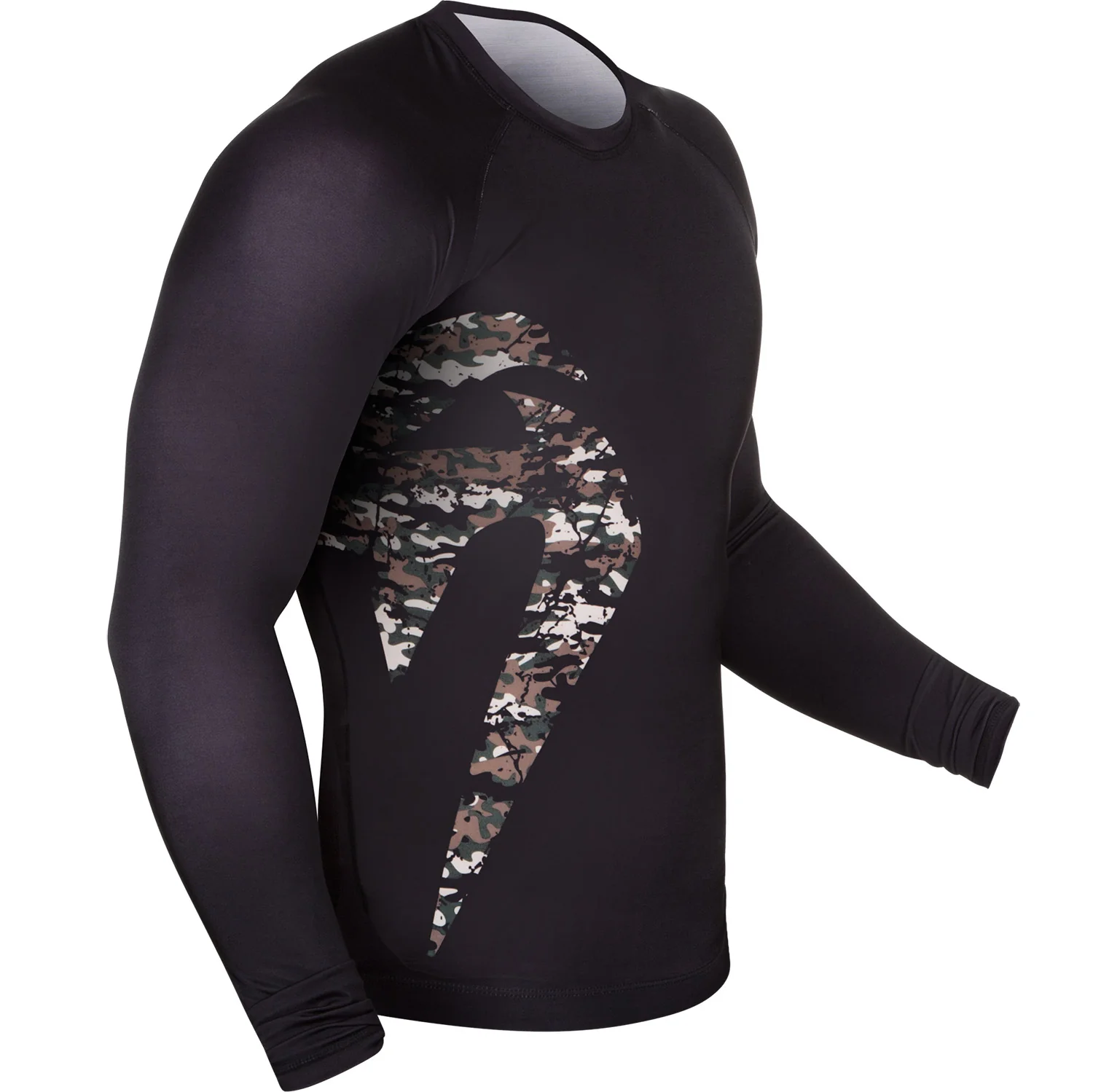 Rashguard Venum Original Giant - Mangas Largas - Negro/Bosque Camo - Image 3