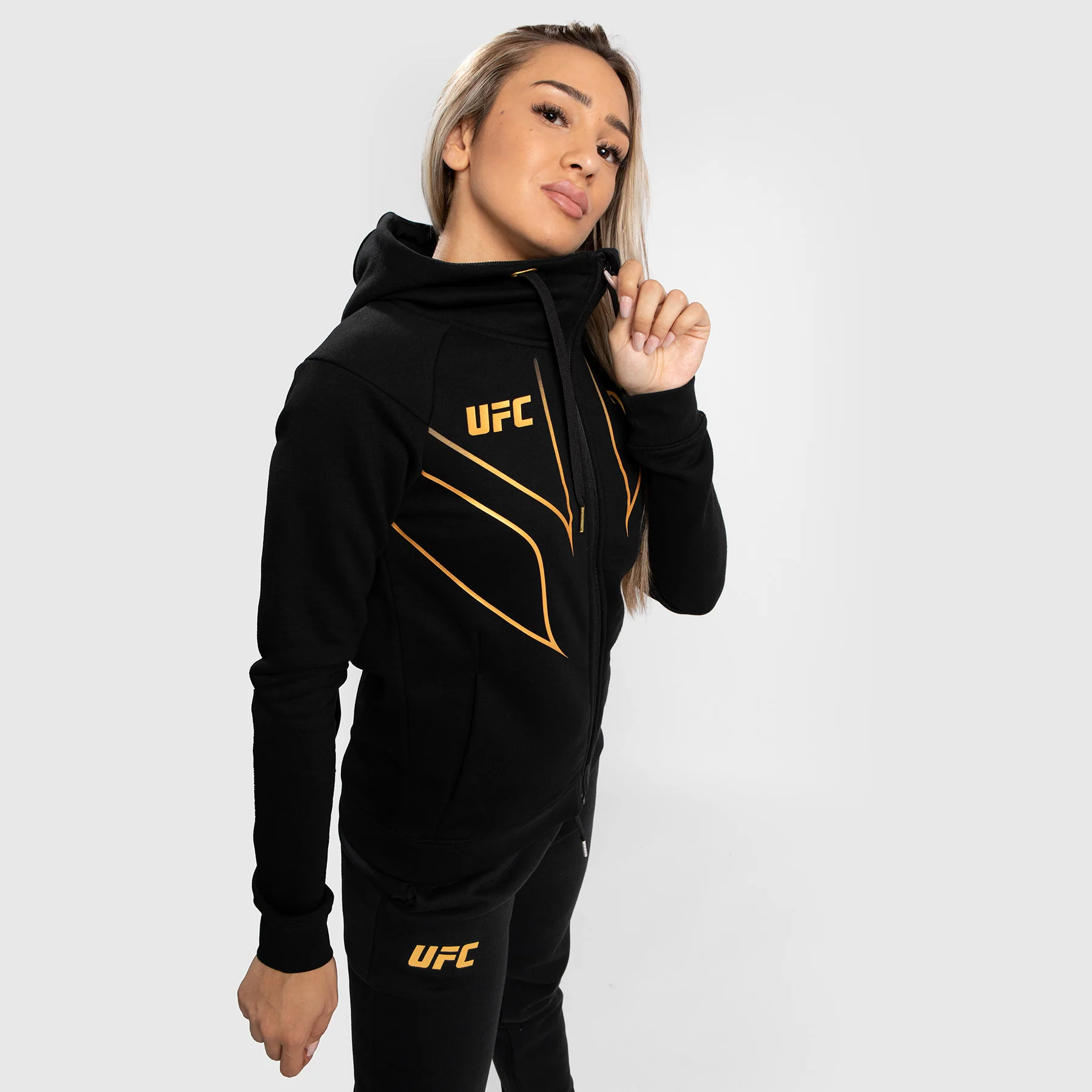 Replica de UFC Venum Fight Night 2.0 Sudadera con cremallera para mujer - Champion - Image 4