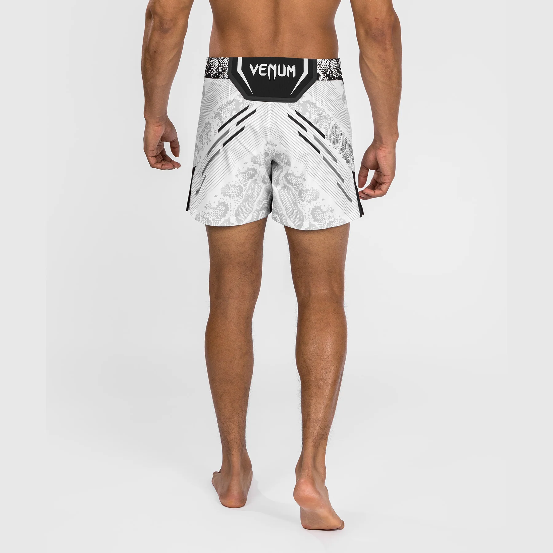 UFC Adrenaline by Venum Personalized Authentic Fight Night Pantalón Corto de Lucha para Hombre - Corte Corto – Blanco - Image 6