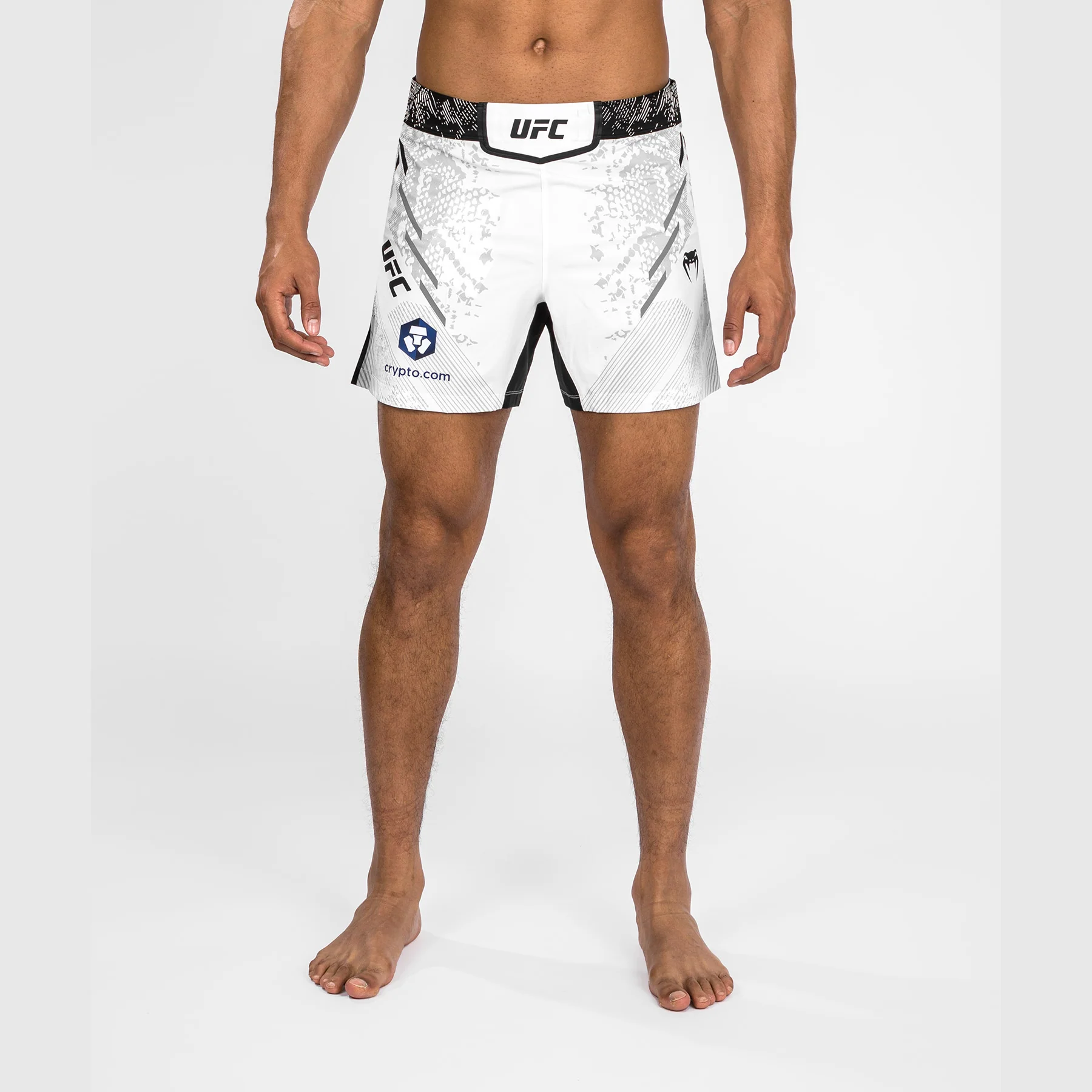 UFC Adrenaline by Venum Personalized Authentic Fight Night Pantalón Corto de Lucha para Hombre - Corte Corto – Blanco - Image 7
