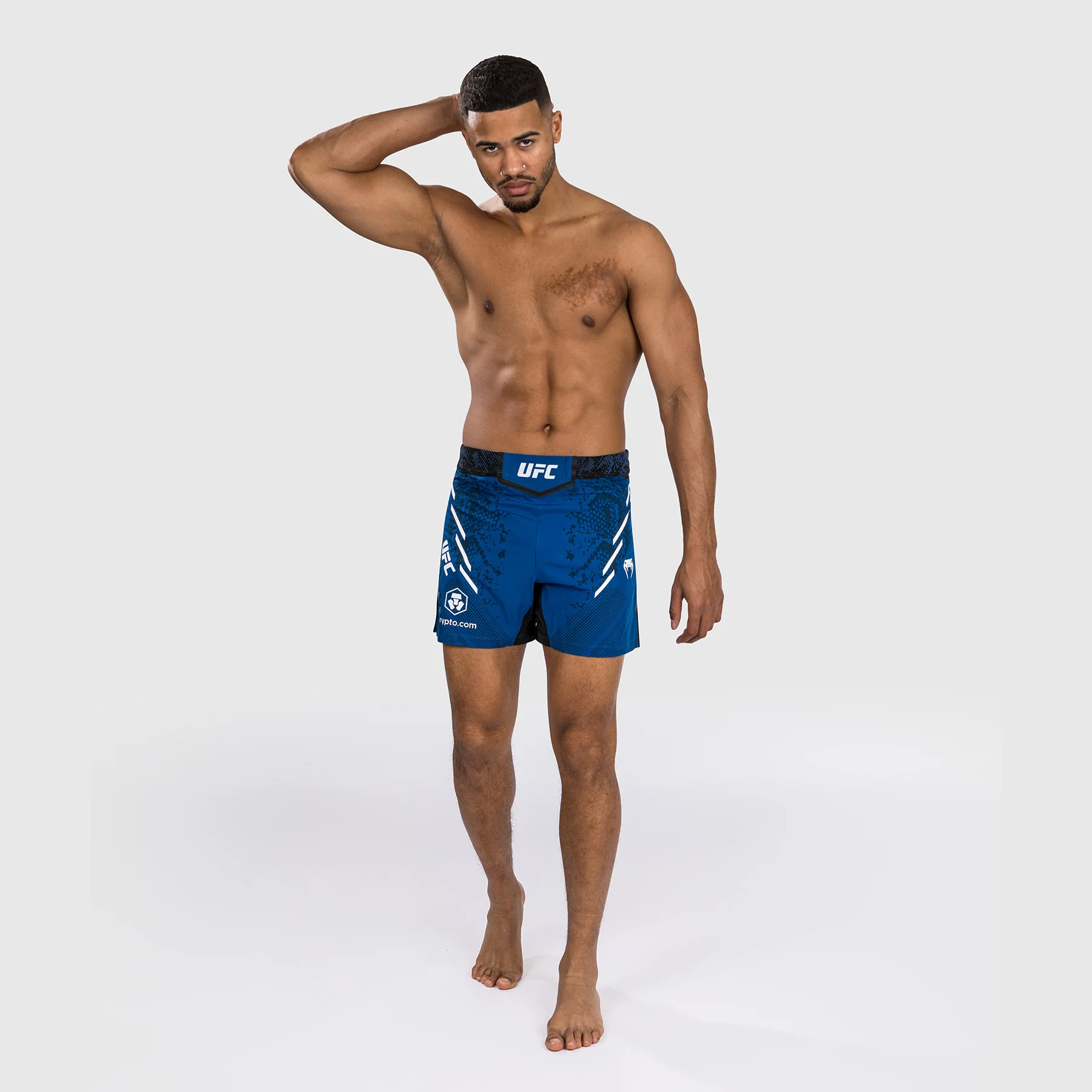 Pantalón Corto UFC Adrenaline by Venum Personalized Authentic Fight Night, Hombre - Corte Corto - Azul - Image 2