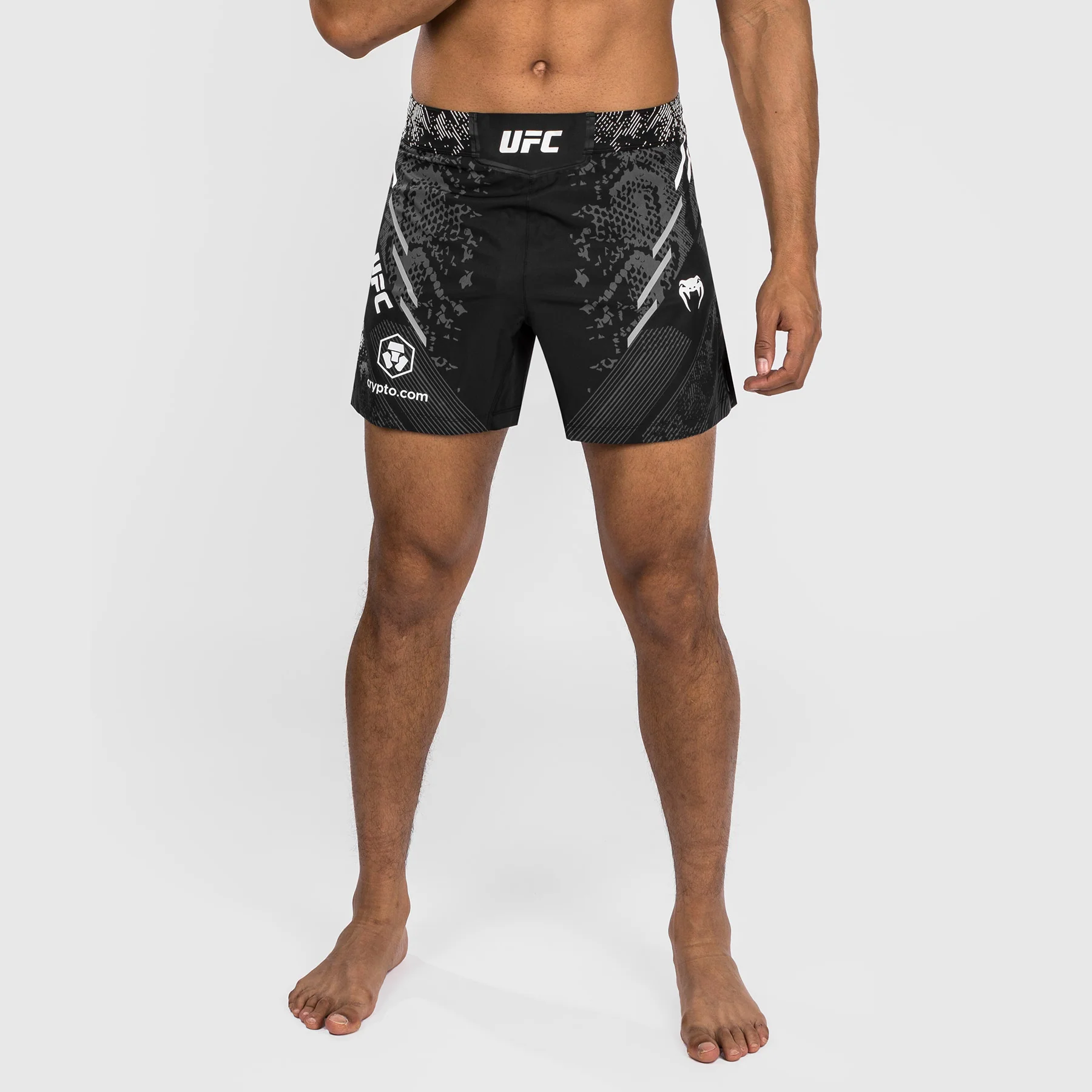 UFC Adrenaline by Venum Personalized Authentic Fight Night Pantalón Corto de Lucha para Hombre - Corte Corto – Negro - Image 8