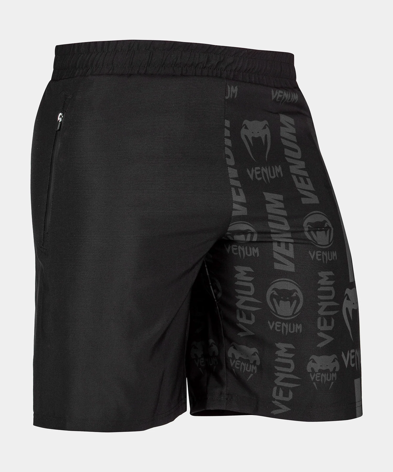 Short de Fitness Venum Logos - Negro/Negro - Image 2