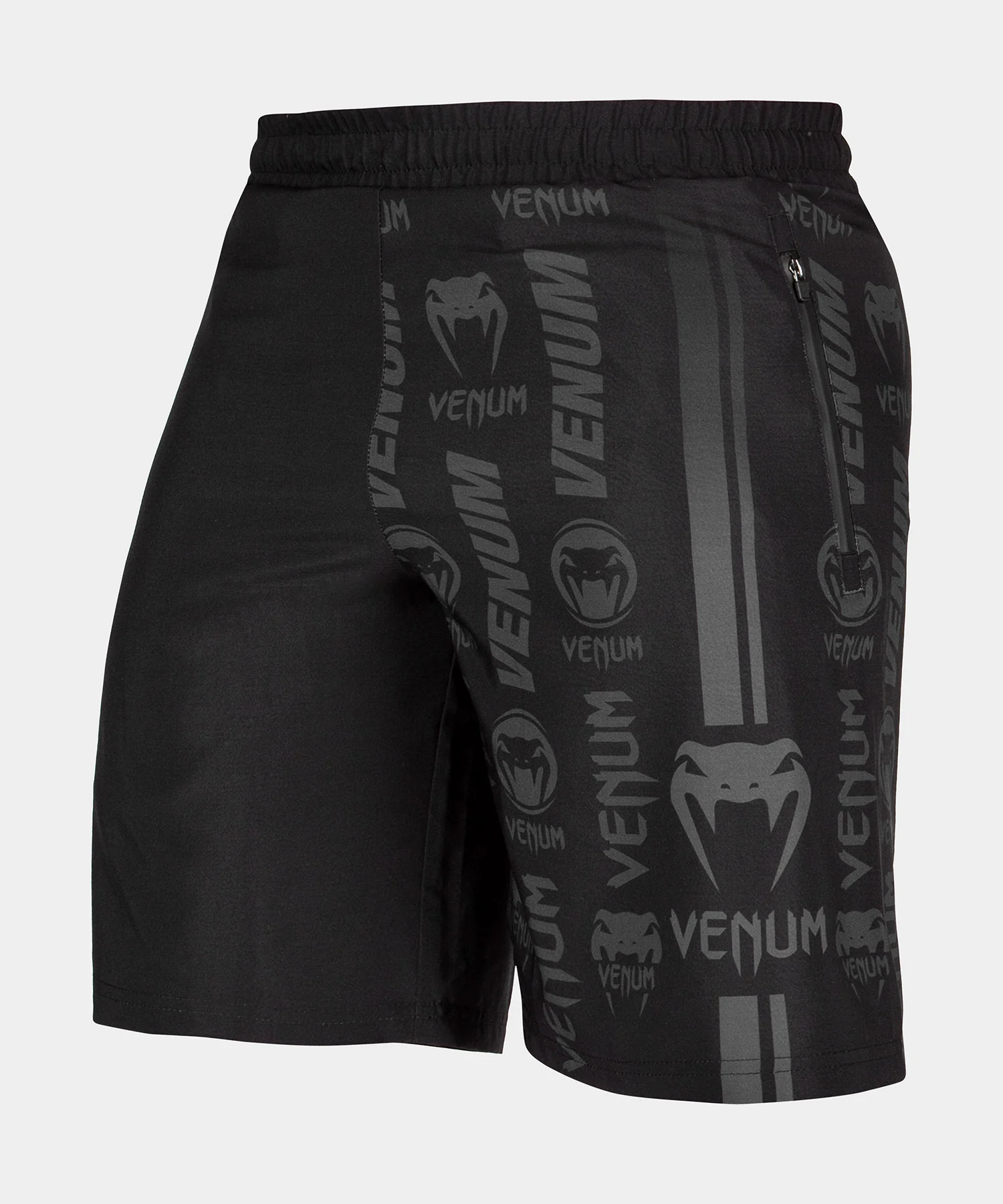 Short de Fitness Venum Logos - Negro/Negro - Image 8