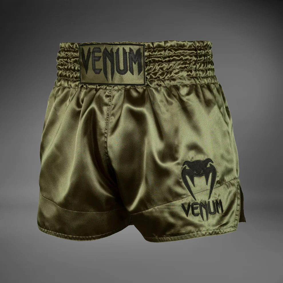 Venum Classic Short de Muay Thai - Caqui/Negro