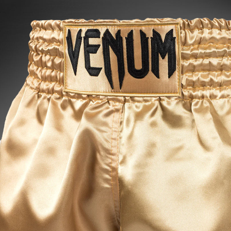 Shorts de Boxeo Tailandés Venum Classic Oro/Negro - Image 4