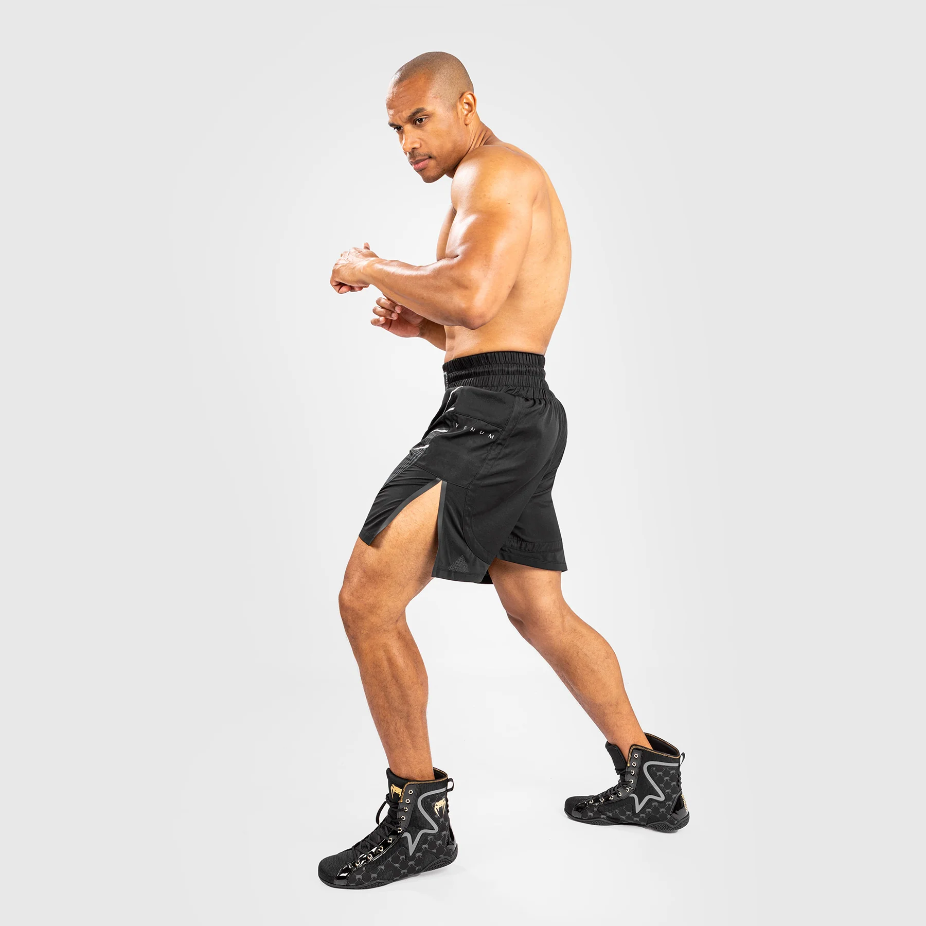 Venum Biomecha Pantalón Corto de Boxeo – Negro/Gris - Image 5