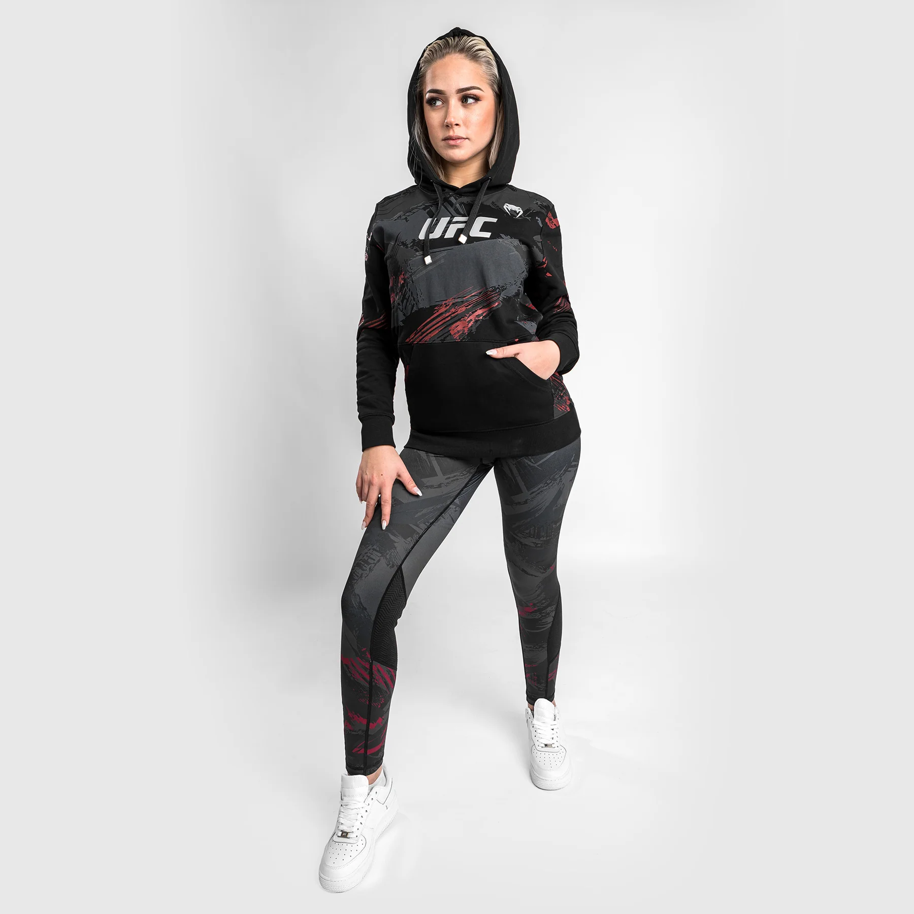 Sudadera con capucha UFC Venum Authentic Fight Week 2.0 - Para mujer - Negro - Image 6