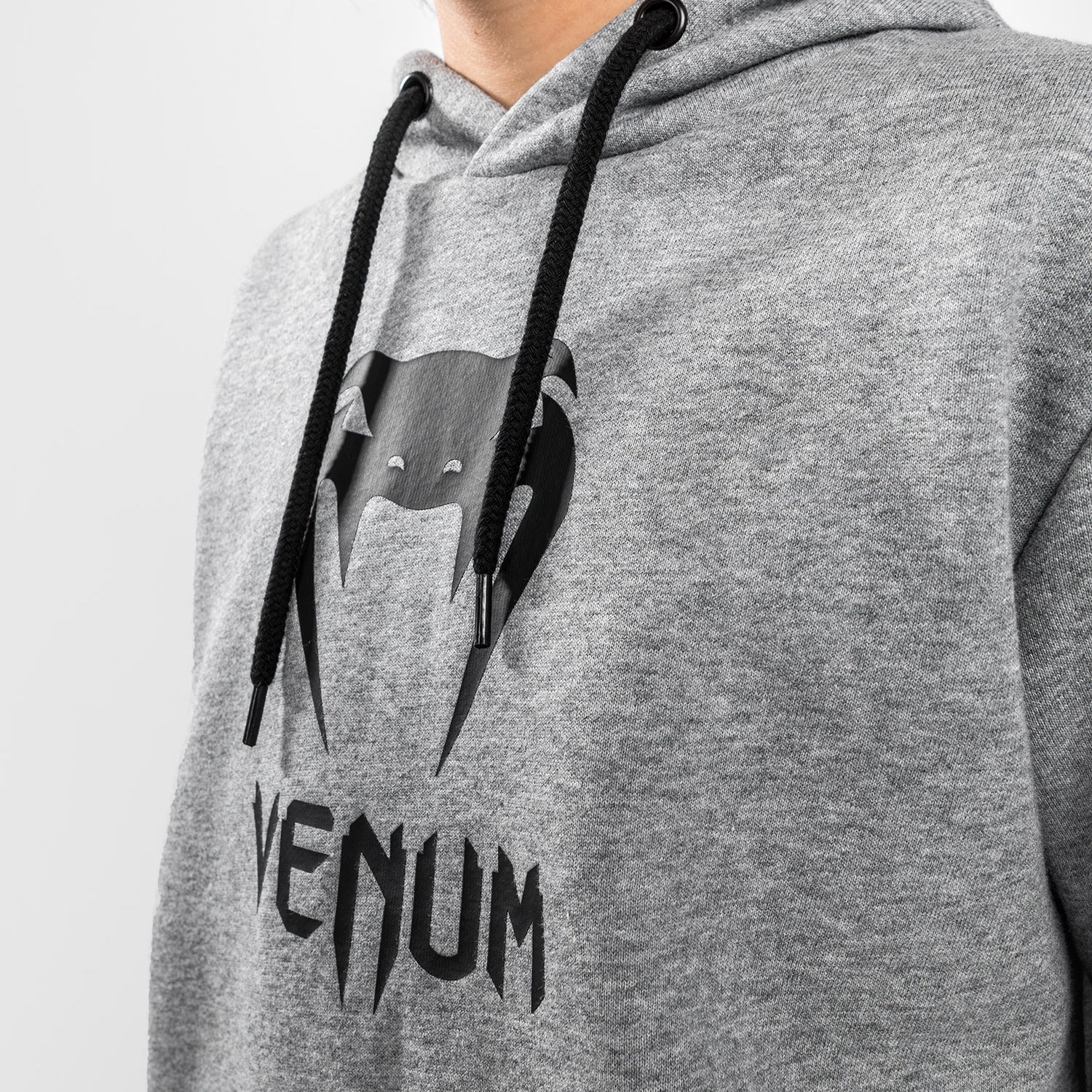 Sudadera con capucha Venum Classic - Para Niños - Gris Jaspeado Claro - Image 5