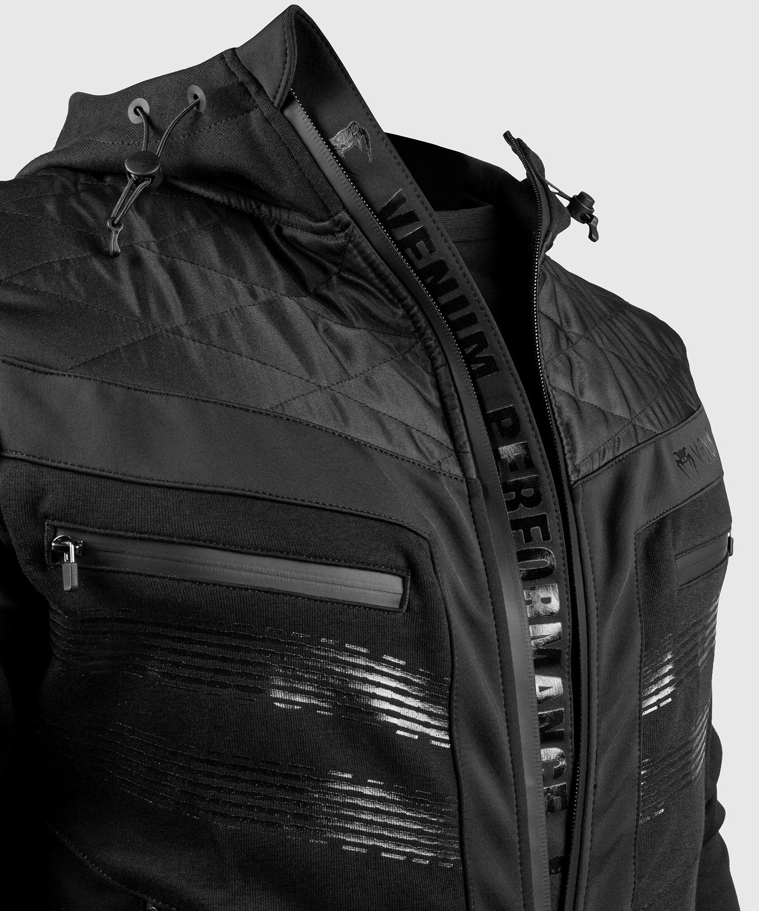 Sudadera con capucha Venum Laser 2.0 - Negro/Negro - Image 6
