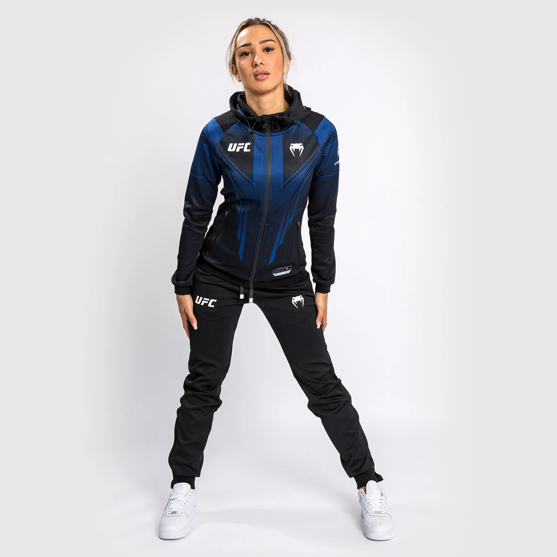Sudadera con capucha Walkout para mujer UFC Venum Authentic Fight Night 2.0 - Midnight Edition - Image 3