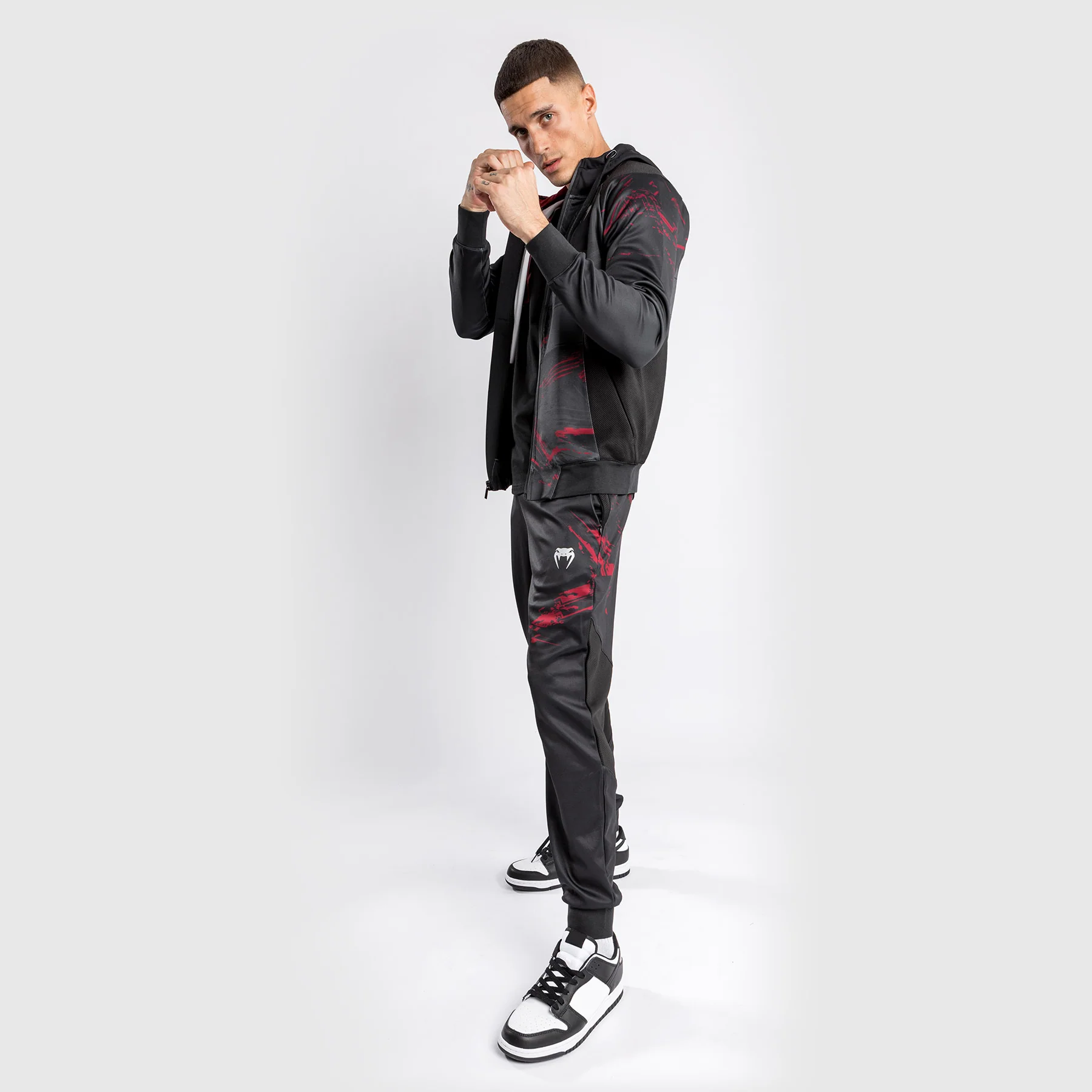 Sudadera con cremallera UFC Venum Authentic Fight Week 2.0 - Negro/Rojo - Image 8