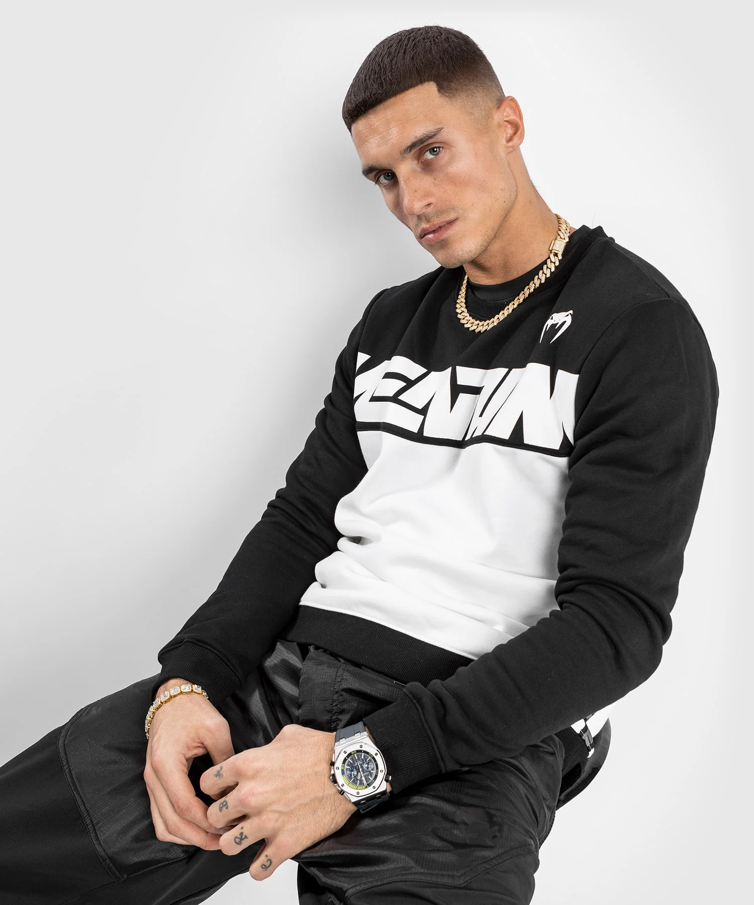 Sudadera Venum CONNECT - Negro/Blanco - Image 2