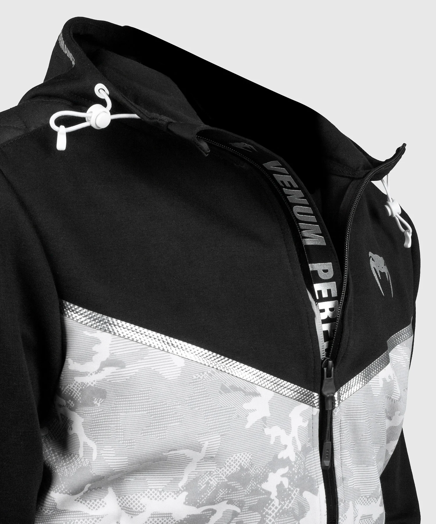 Sudadera Venum Laser Evo - Blanco/Negro - Image 4